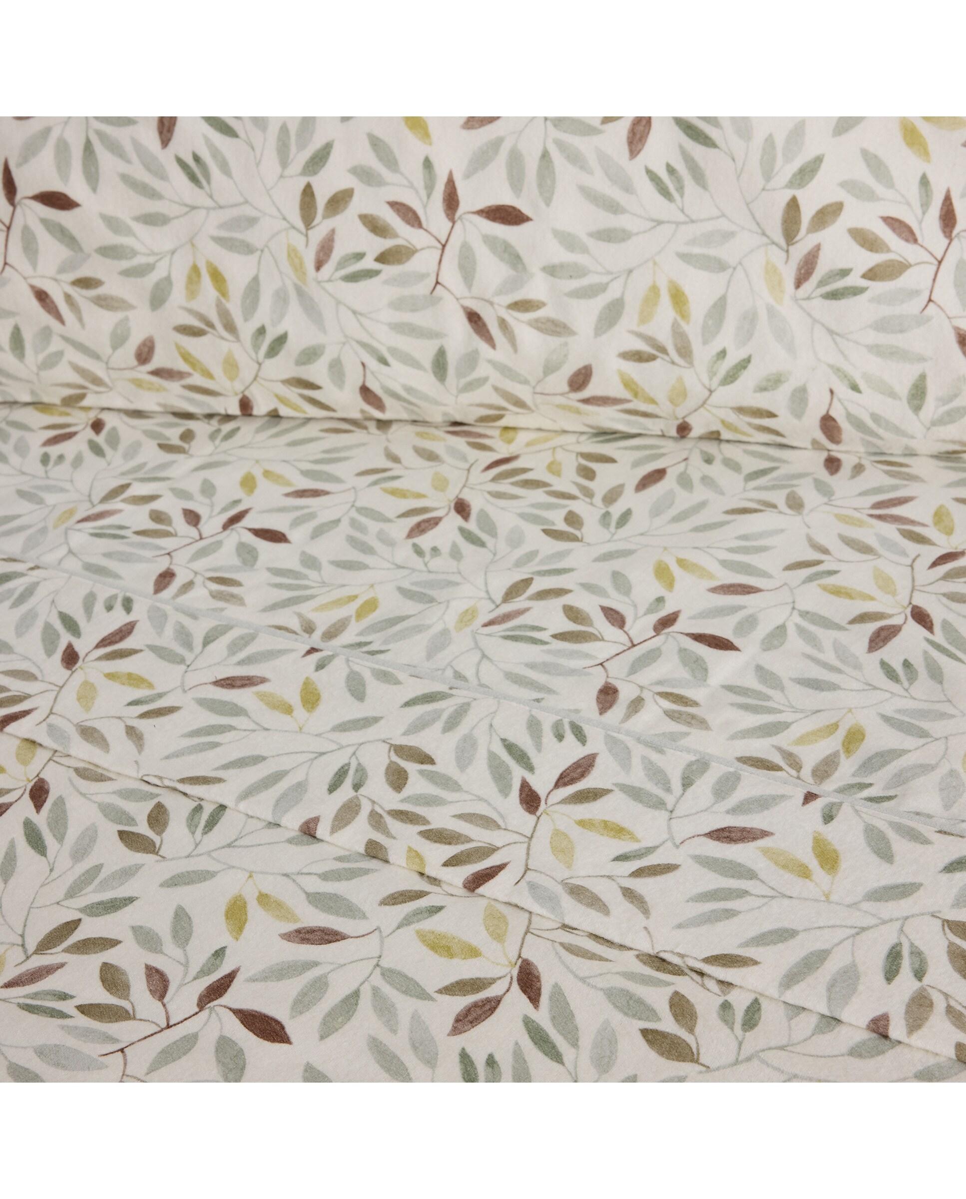 Juego de sábanas con bajera franela Acacia Multicolor-3