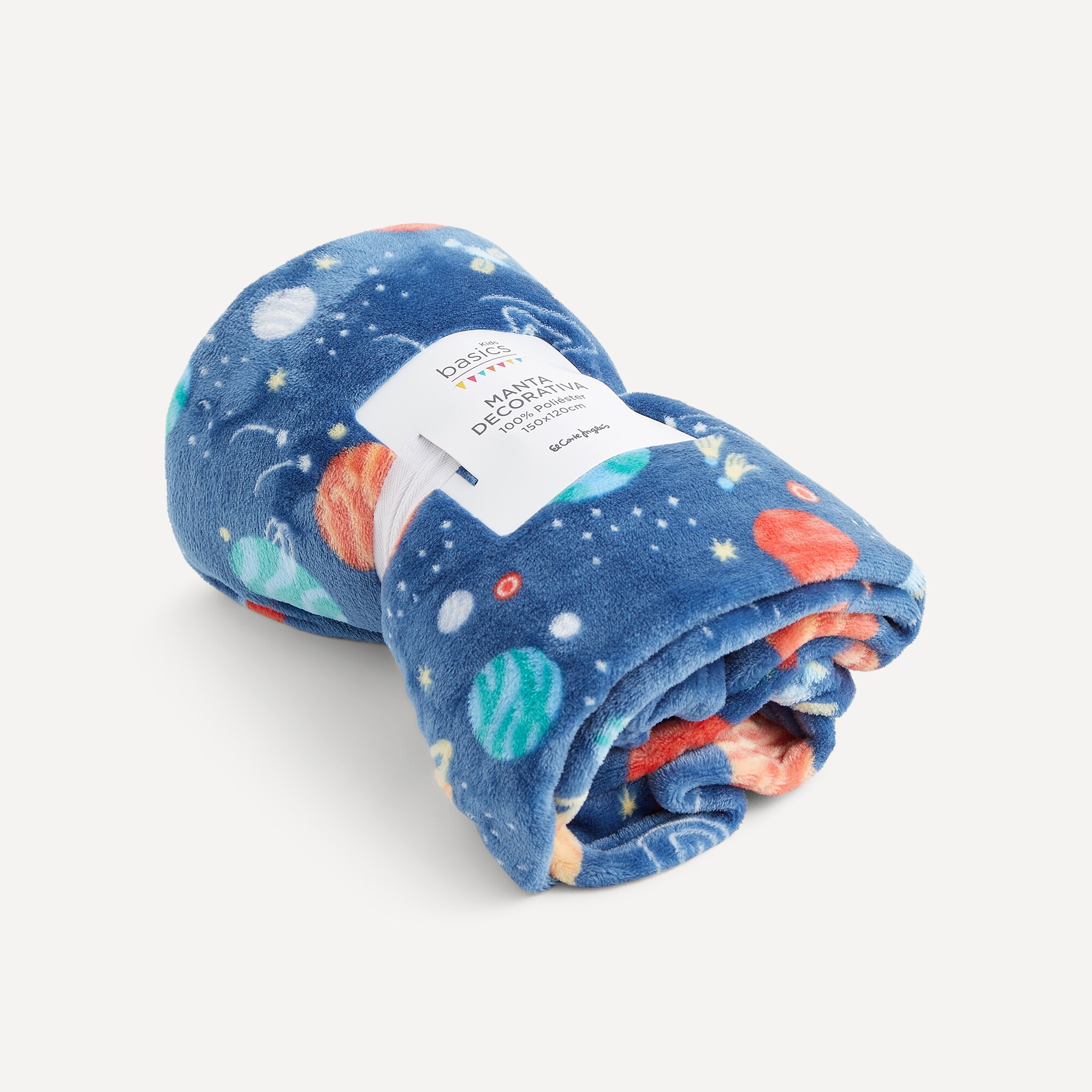 Manta Decorativa Planeta Basics Azul-3