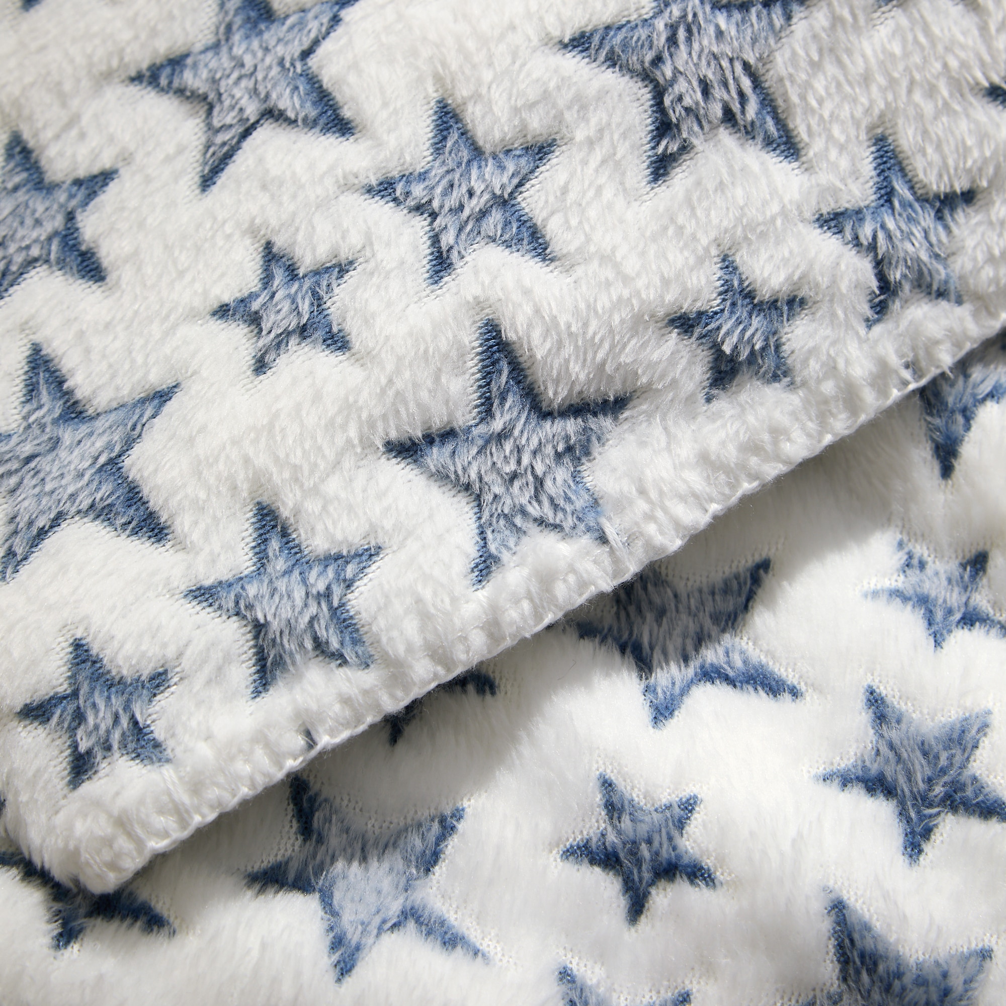 Manta Decorativa Little Star Azul-3