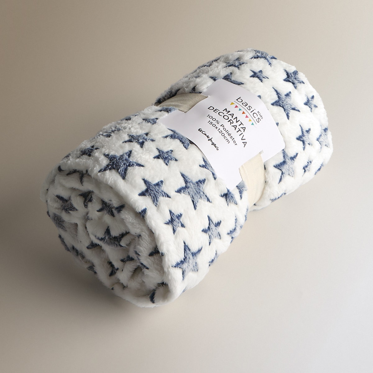 Manta decorativa Little Star Azul-5