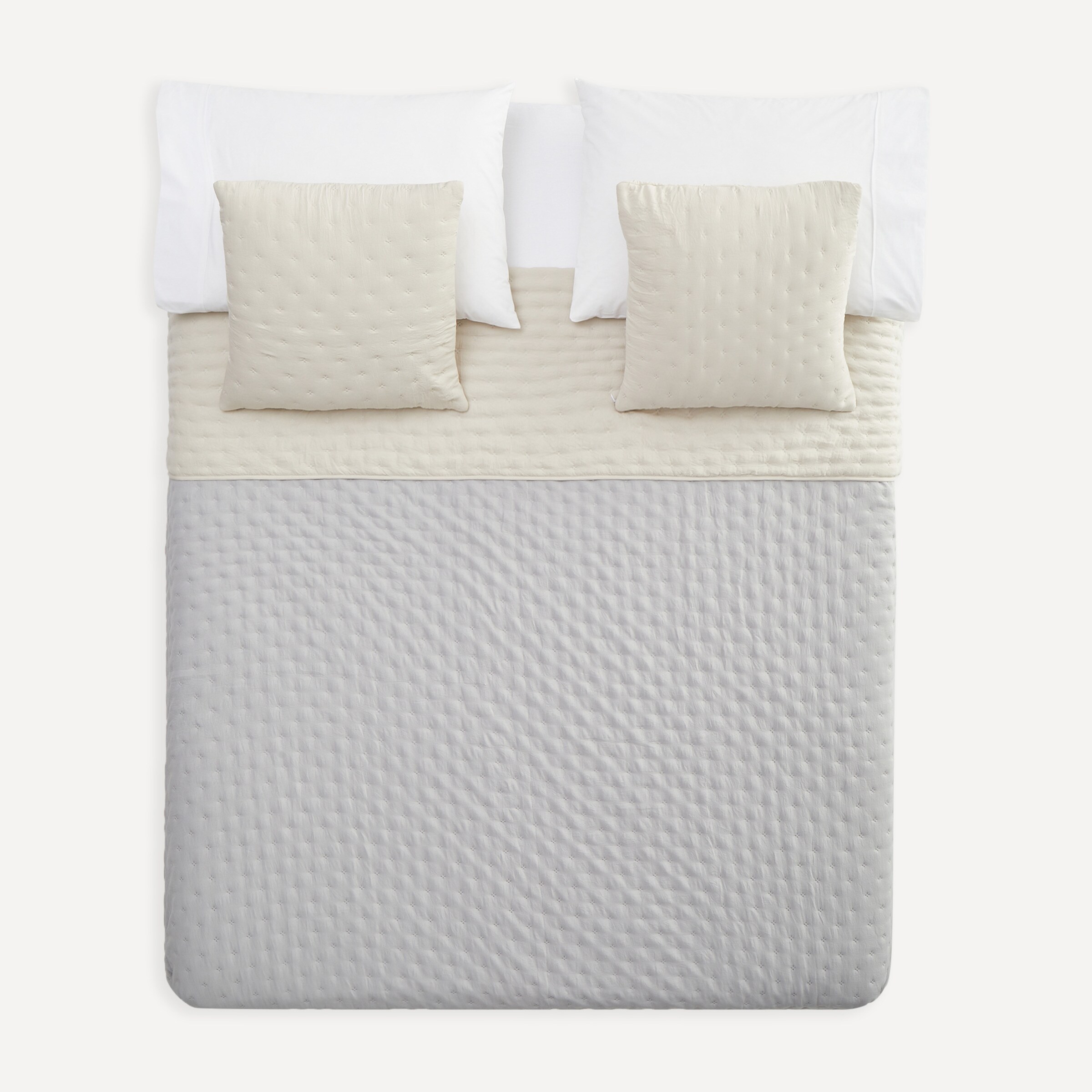Edredón reversible con funda de cojín Ona Basics El Corte Inglés Crudo-4