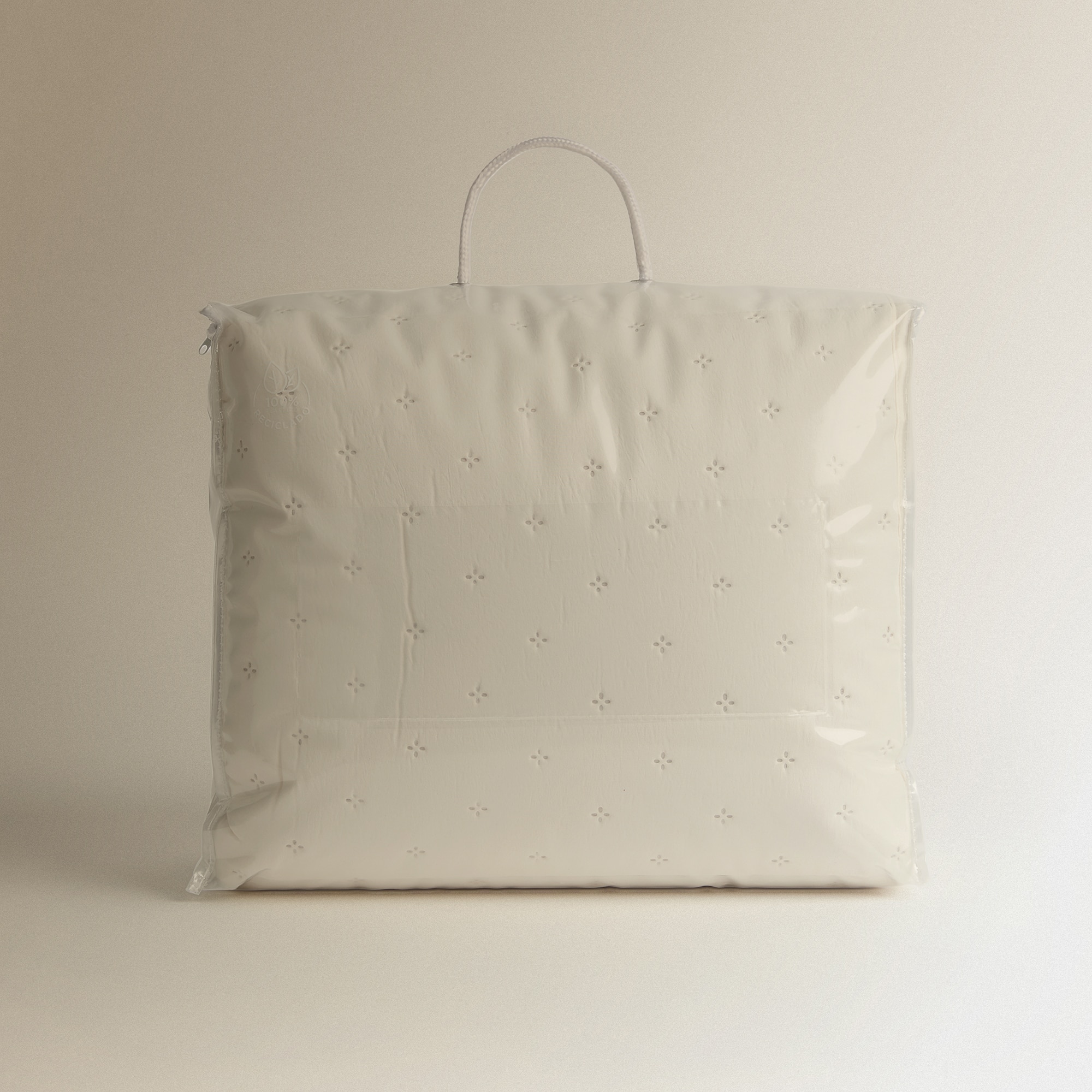 Edredão Reversível com Capa de Almofada Ona Basics Cru-6