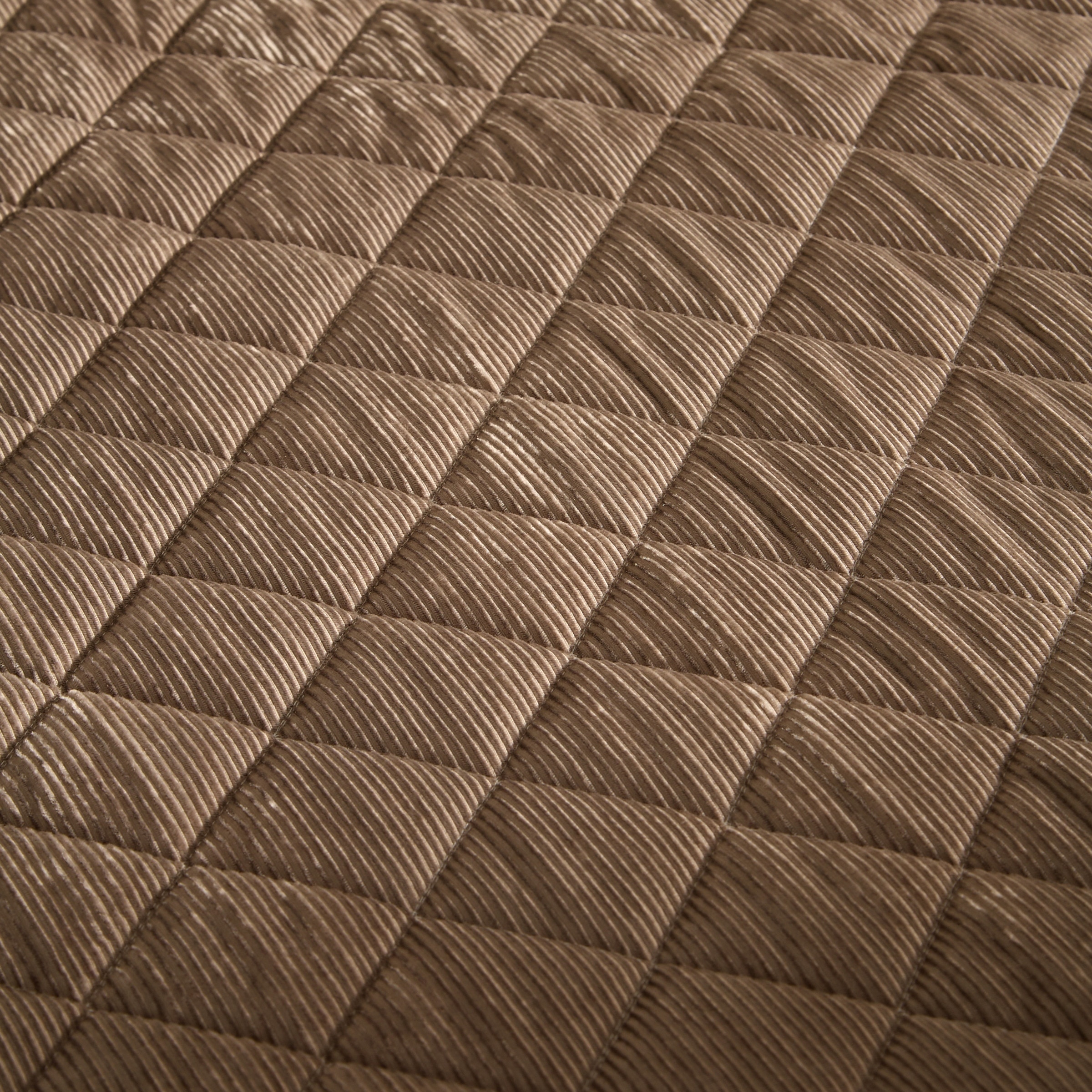 Edredão Reversível com Capa de Almofada Bombazina Bege-3