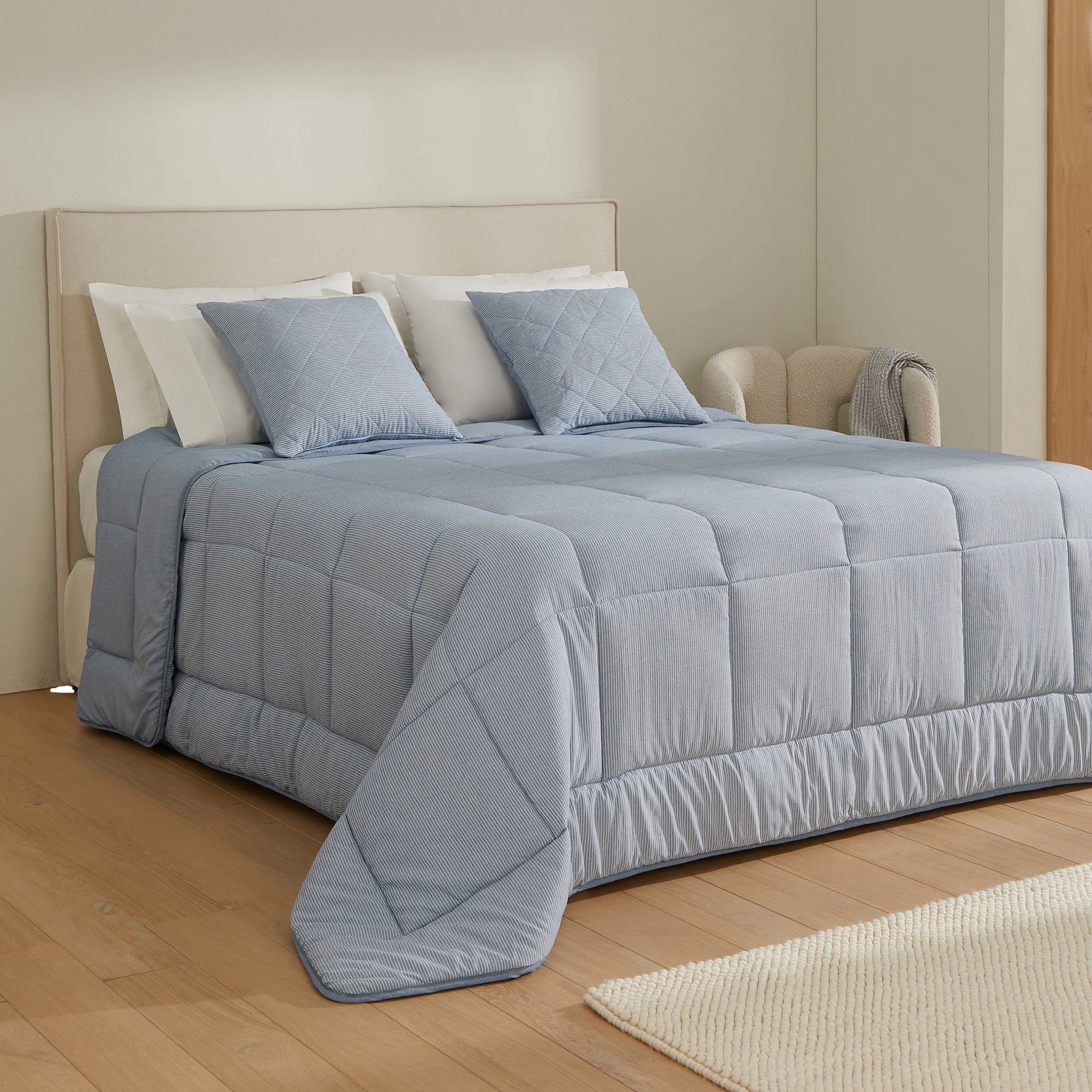 Imagen 0 de Edredón reversible con funda de cojín Leuna