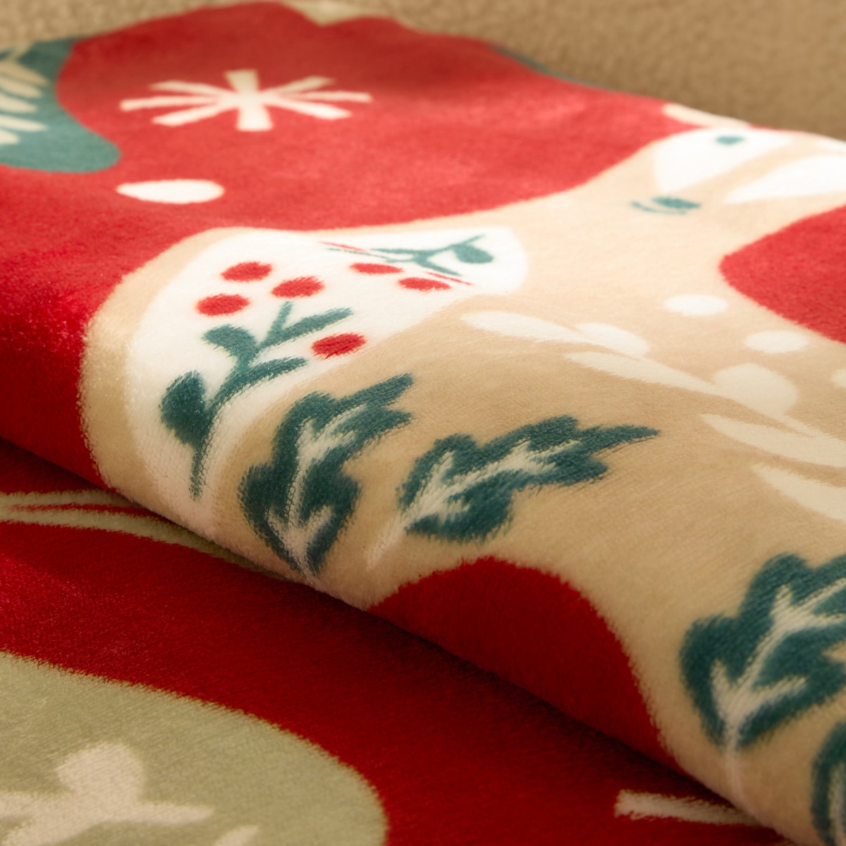 Manta decorativa Noruega Rojo-3