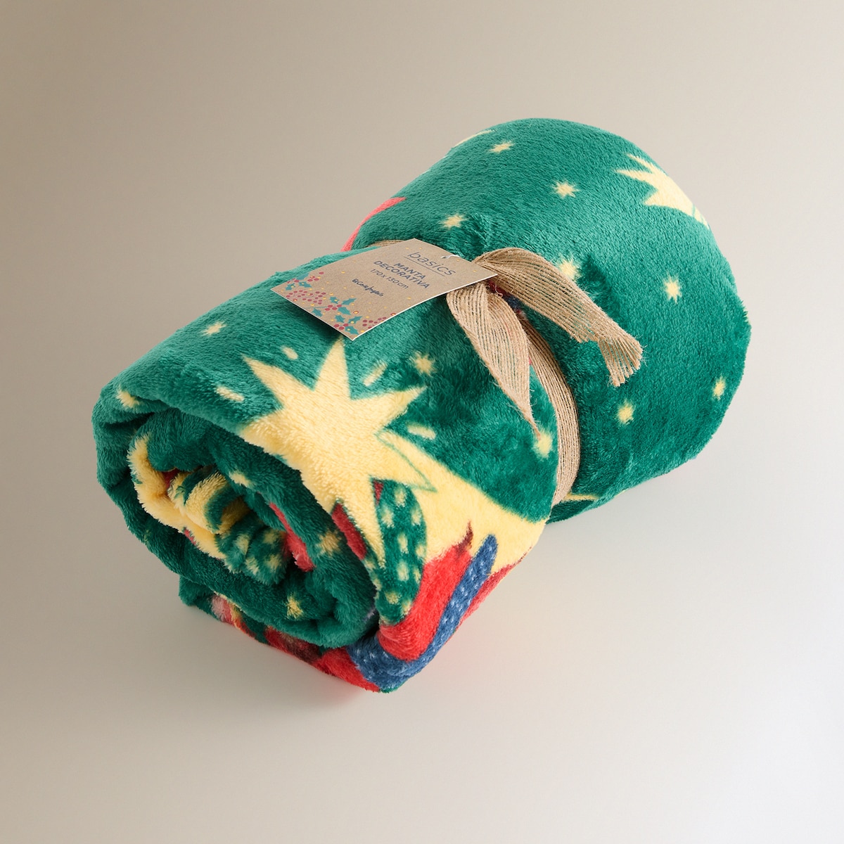 Manta decorativa 3Wise Men Verde-5