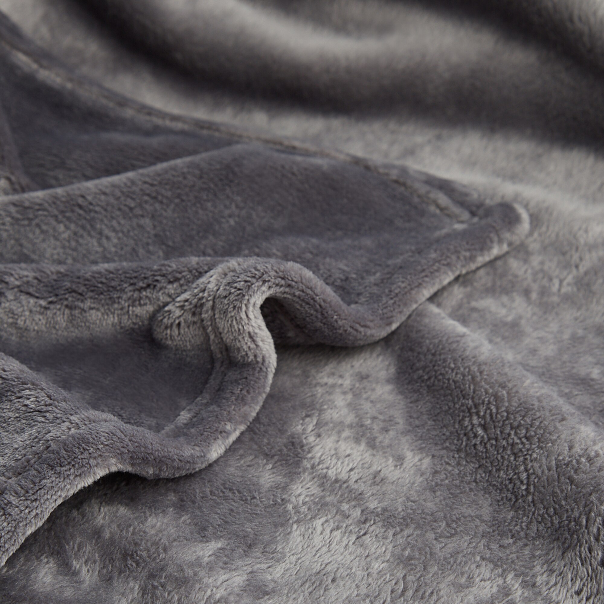 Manta de cama Lisa New Basics El Corte Inglés Gris-4