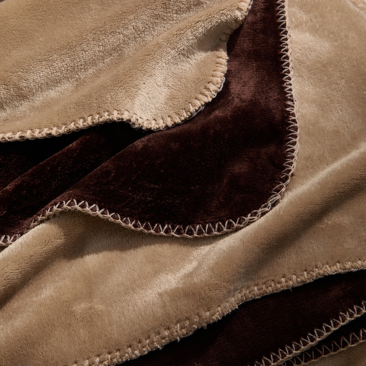 Manta de Cama Aran Bege-3