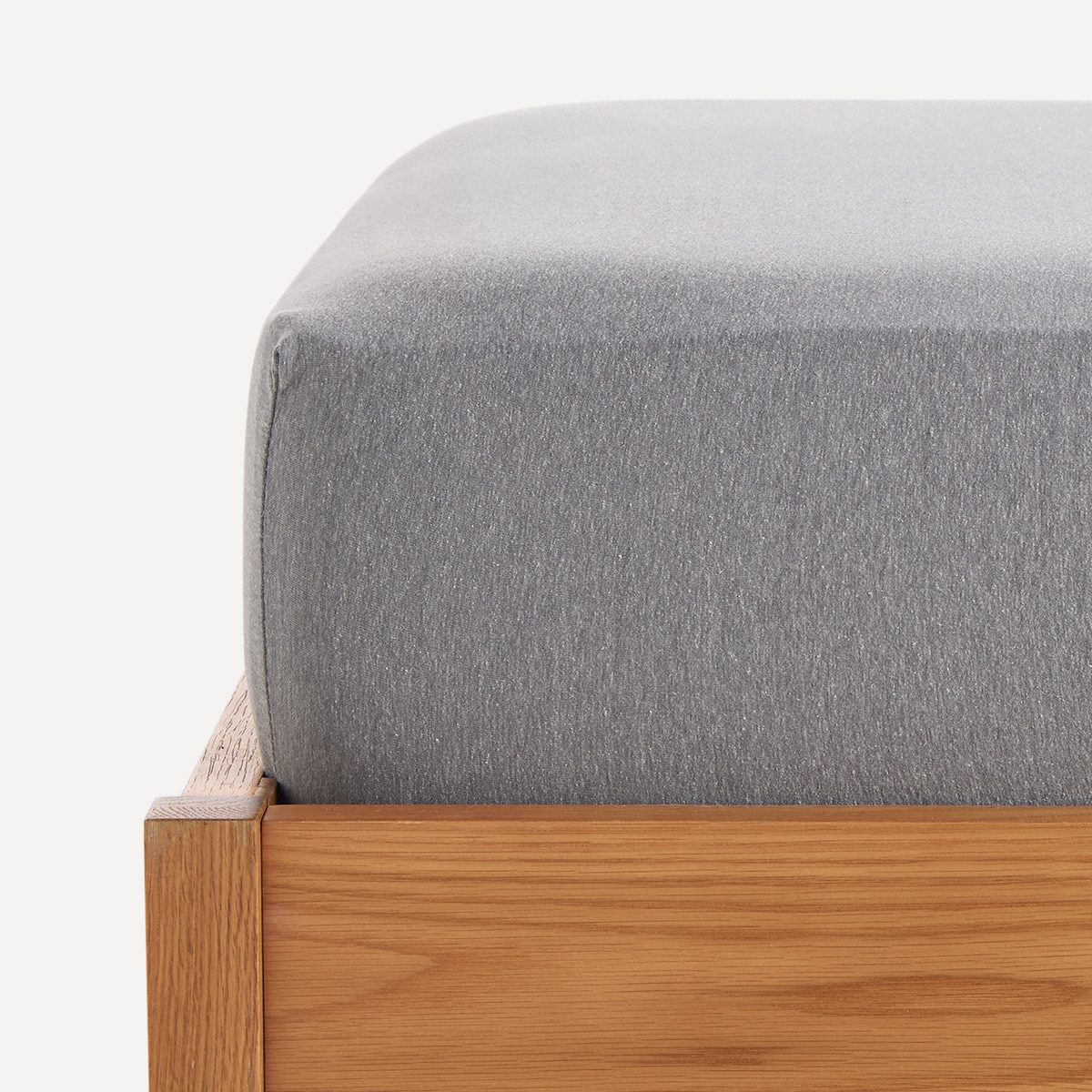 Sábana bajera ajustable Jersey Liso Basics El Corte Inglés Gris-1