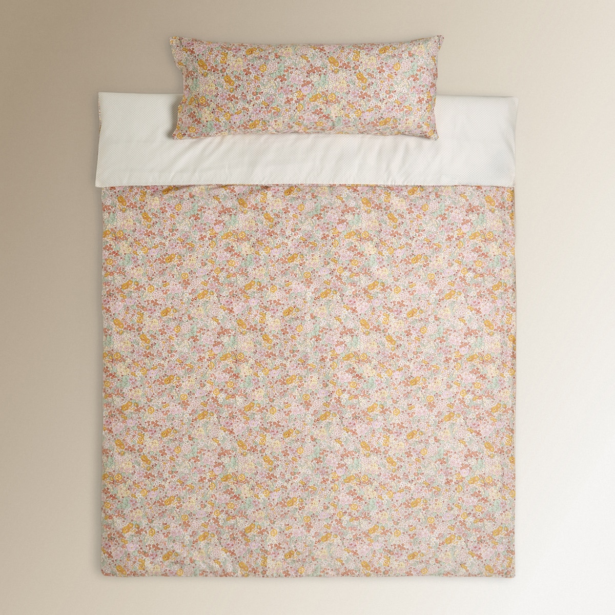 Conjunto de Capa de Edredão de Cetim de Algodão Juliette Mini Home Multicolor-2