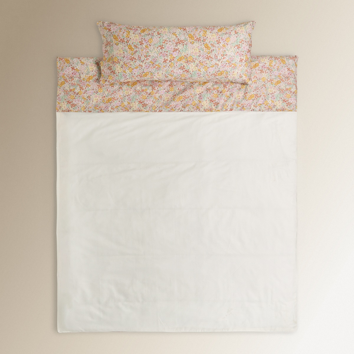 Conjunto de Capa de Edredão de Cetim de Algodão Juliette Mini Home Multicolor-3