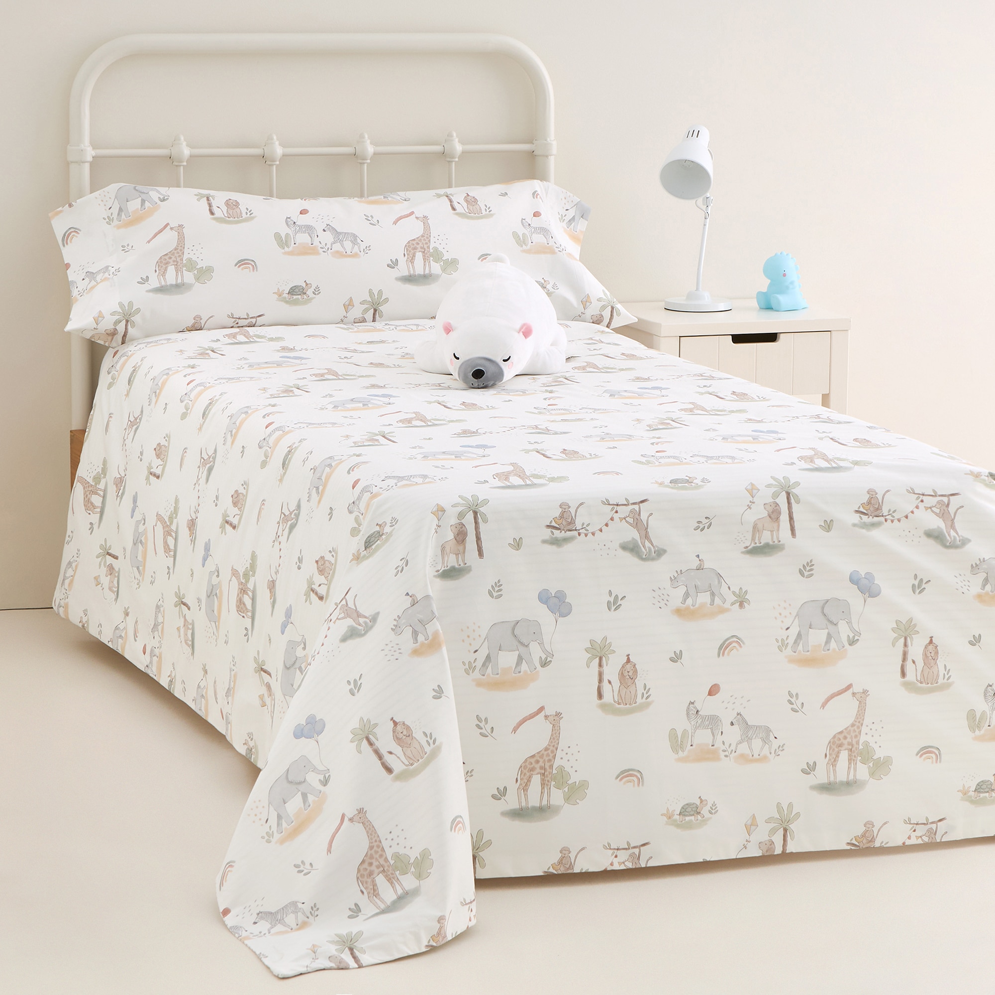 Conjunto de Capa de Edredão de Algodão Fiesta Multicolor-1