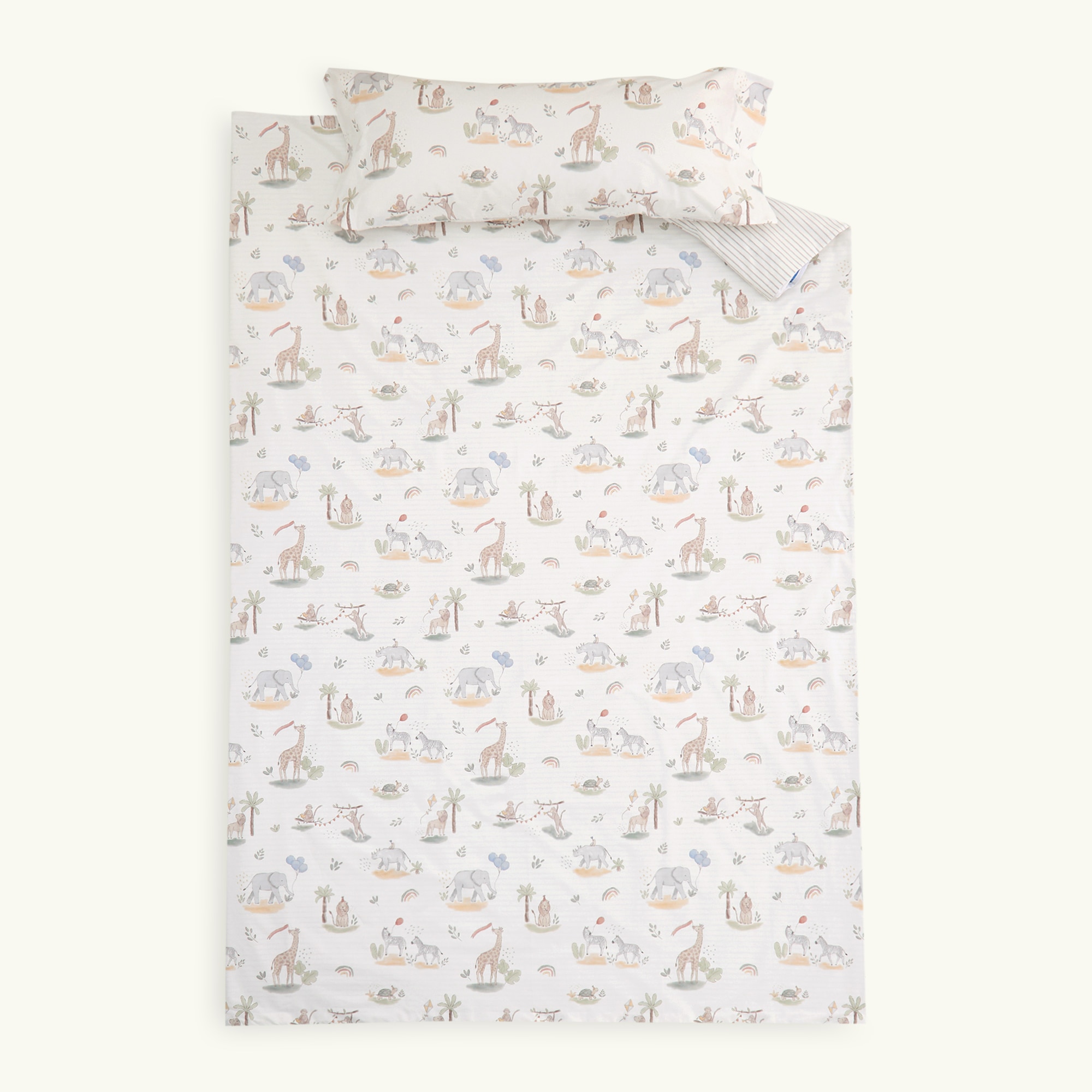 Conjunto de Capa de Edredão de Algodão Fiesta Multicolor-4