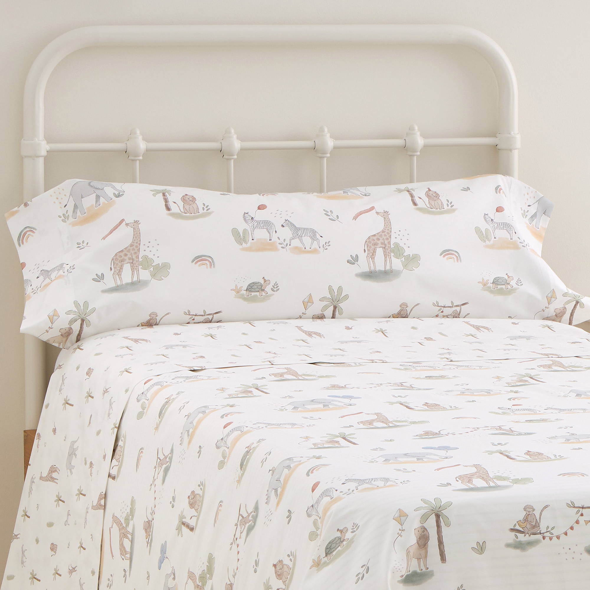 Conjunto de Capa de Edredão de Algodão Fiesta Multicolor-6