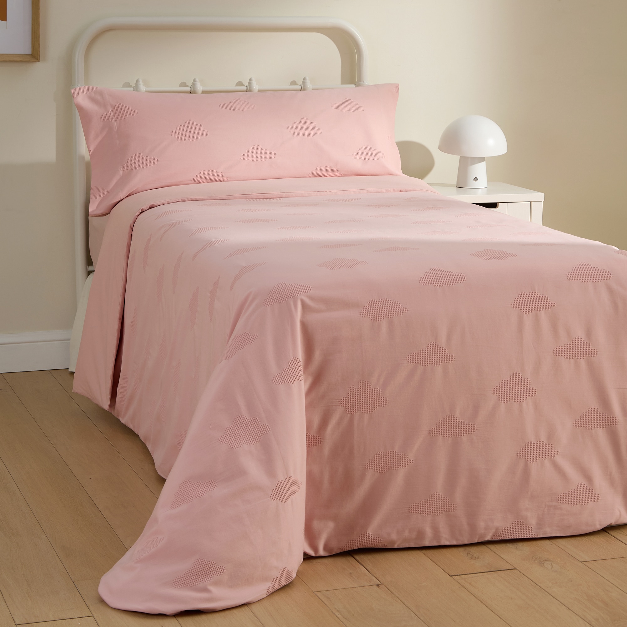 Imagem 0 de Conjunto de Capa de Edredão de Algodão Nuvens