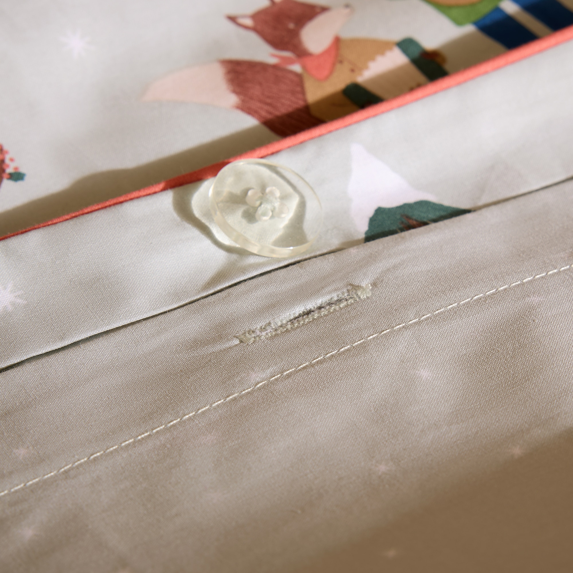 Conjunto de Capa de Edredão de Algodão Winter Joy Multicolor-5