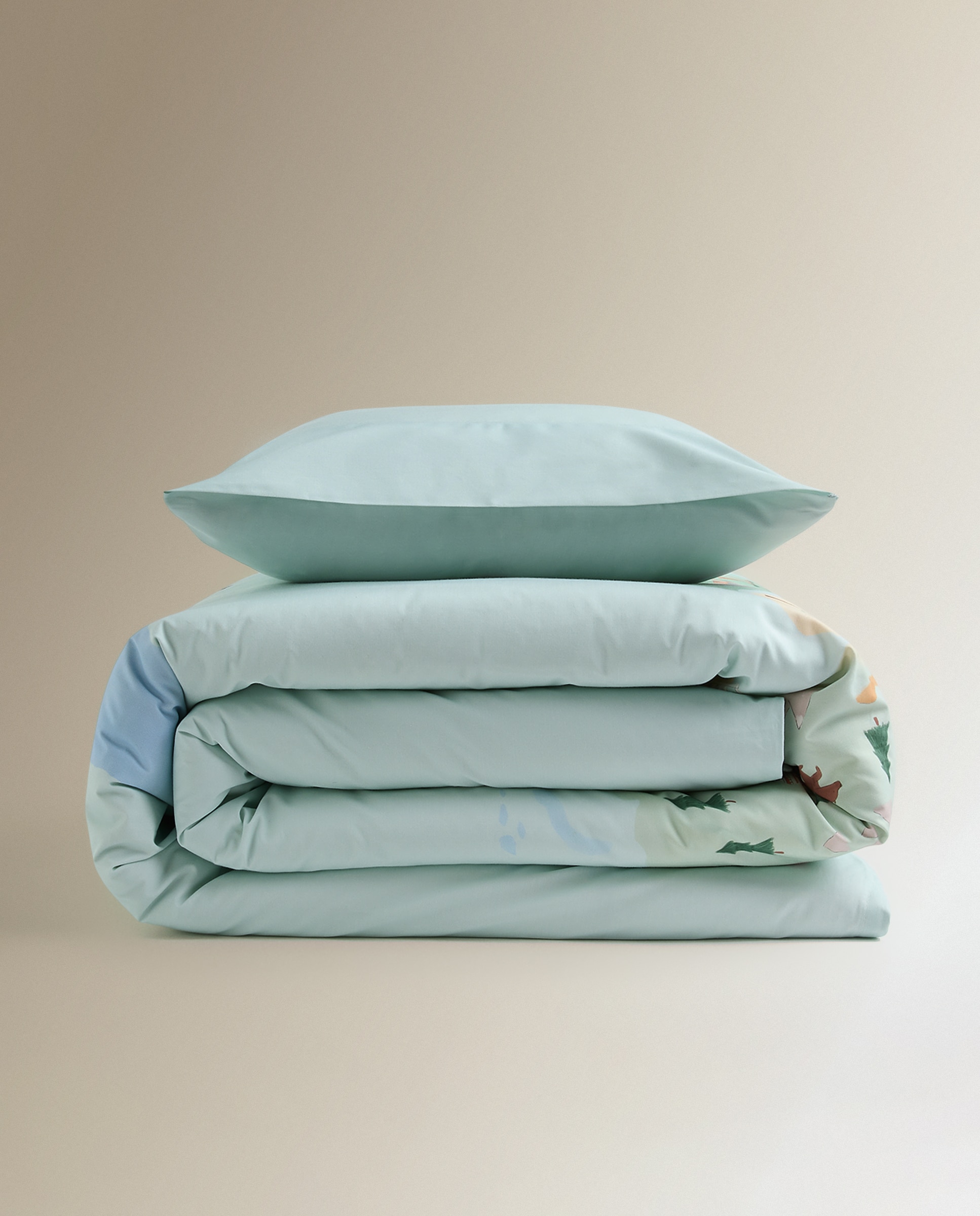 Conjunto de Capa de Edredão de Algodão Mundi Multicolor-6