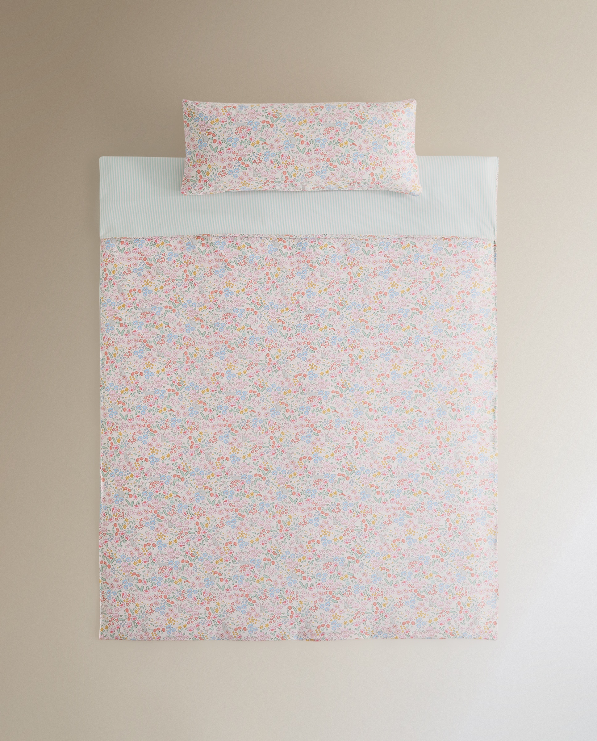Conjunto de Capa de Edredão de Algodão Acetinado Aurelia Multicolor-2
