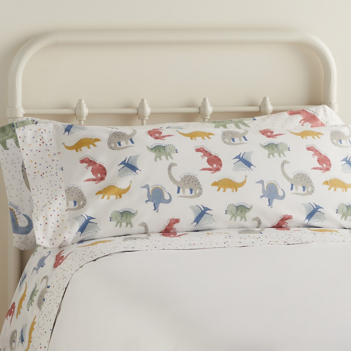 Conjunto de Lençóis de Cima Mini Dinos Multicolor-1