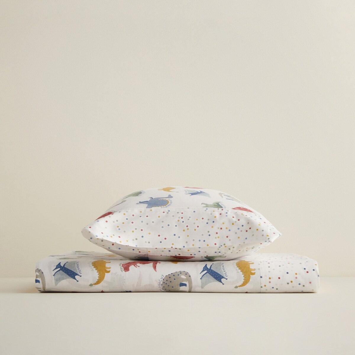 Conjunto de Lençóis de Cima Mini Dinos Multicolor-4
