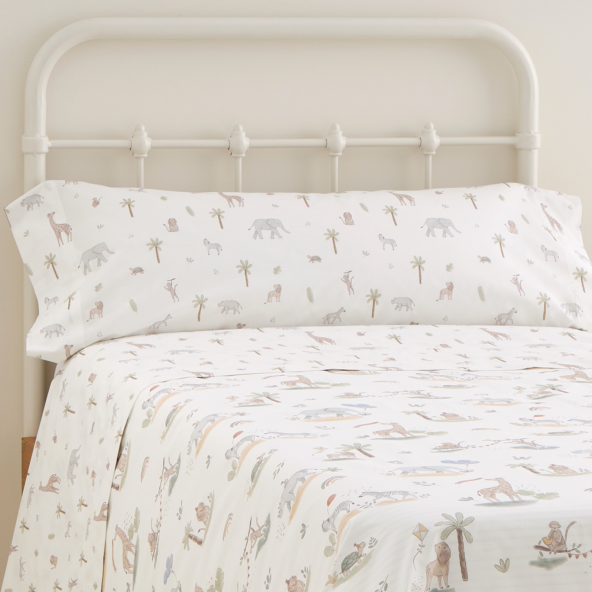 Conjunto de Lençóis de Algodão Festa Multicolor-5