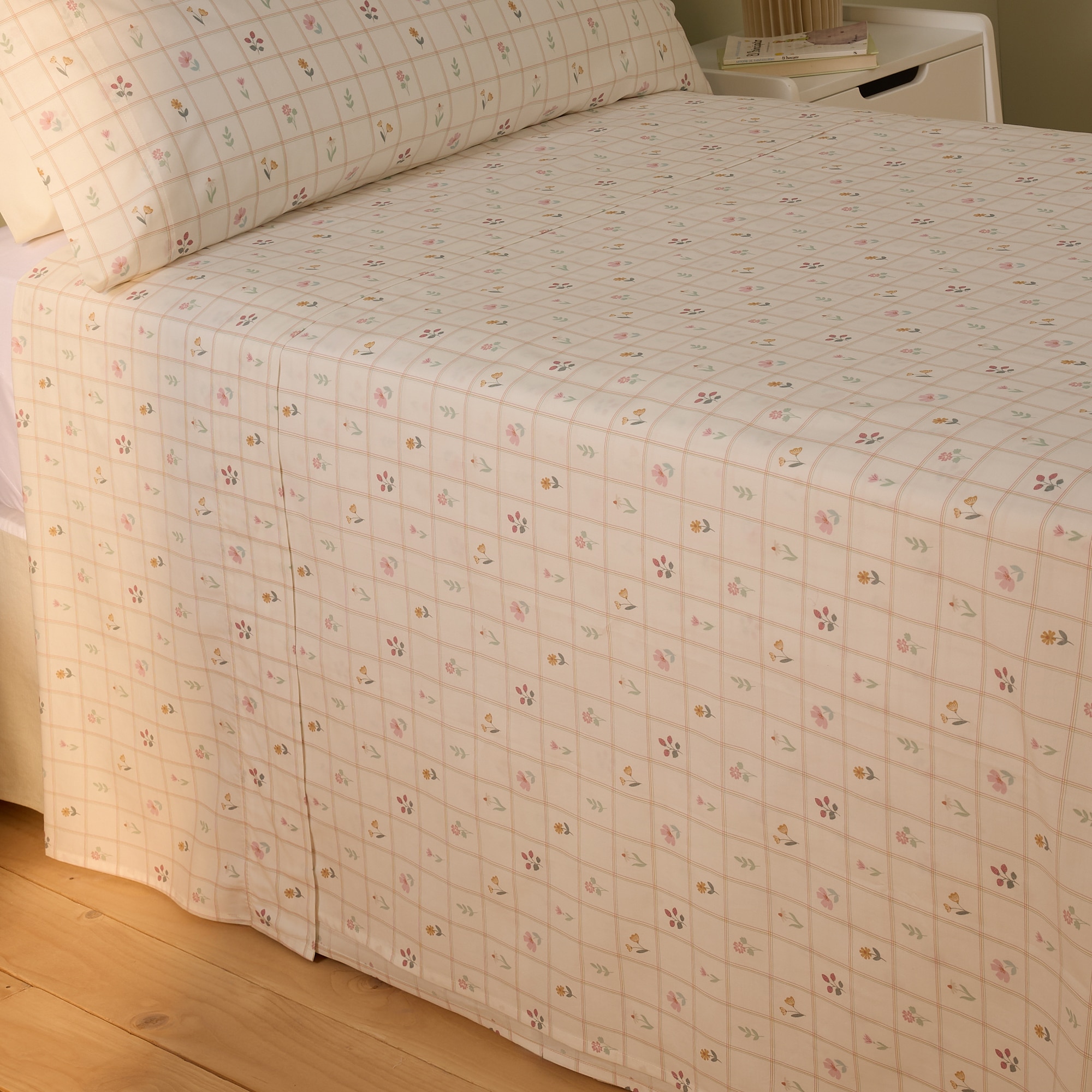 Conjunto de Lençóis de Algodão Hortense Multicolor-2