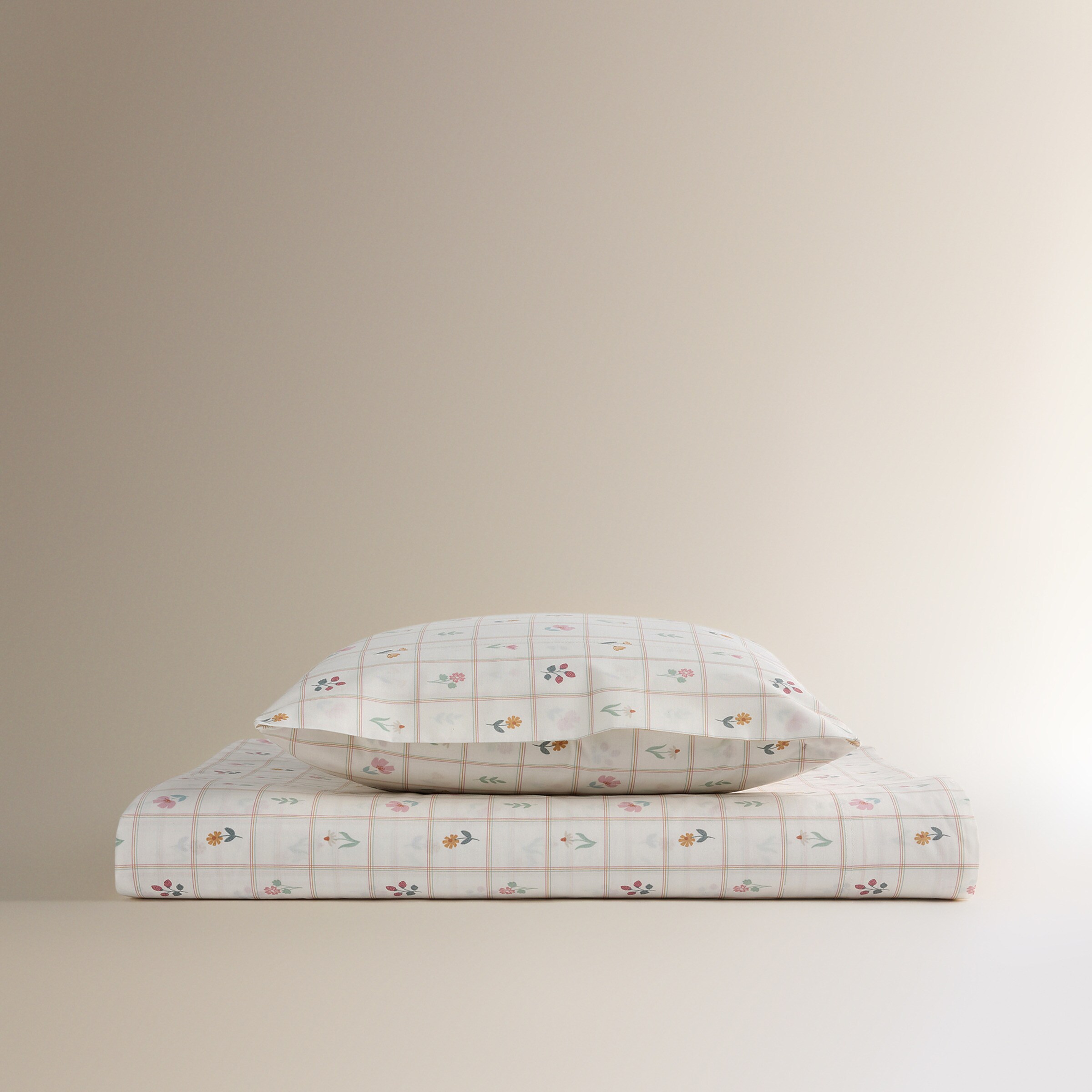 Conjunto de Lençóis de Algodão Hortense Multicolor-5