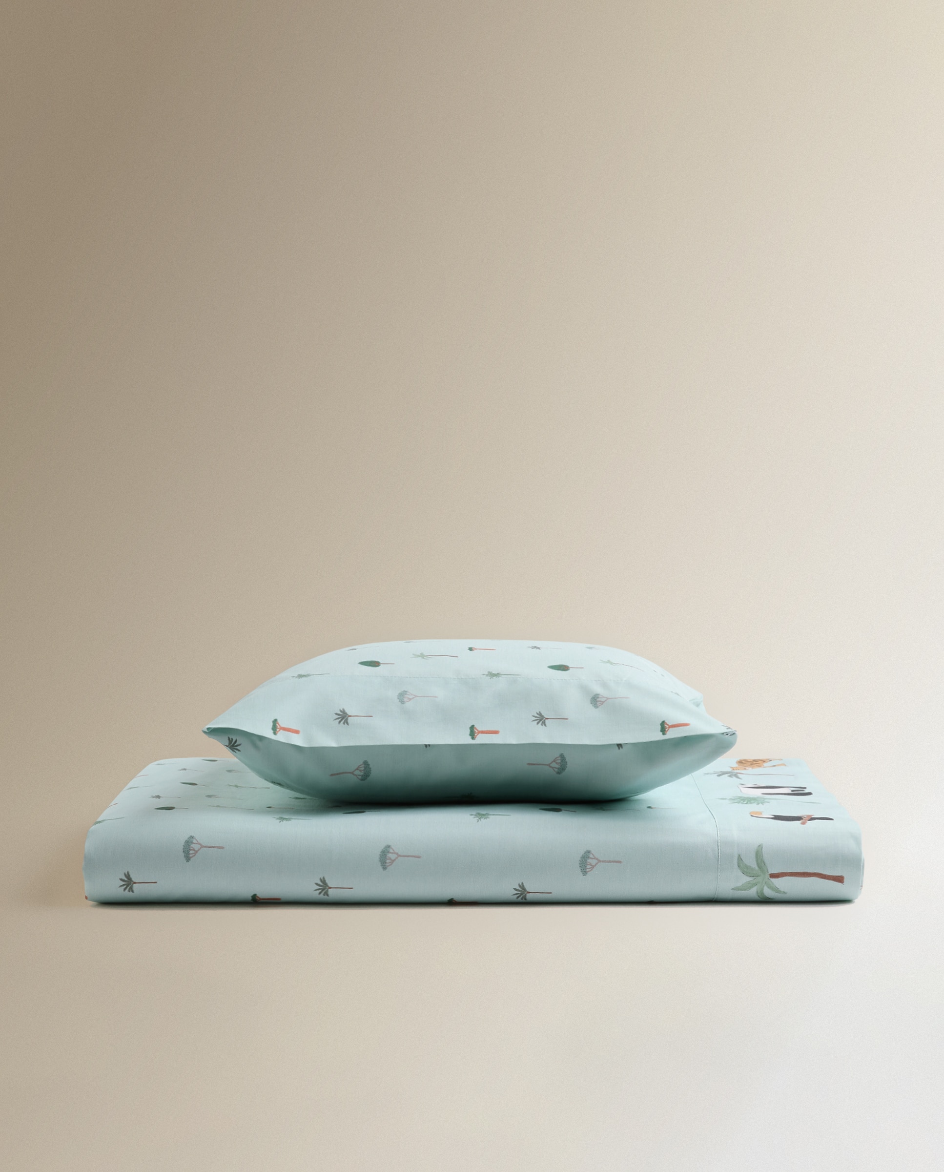 Conjunto de Lençóis de Algodão Mundi Multicolor-5