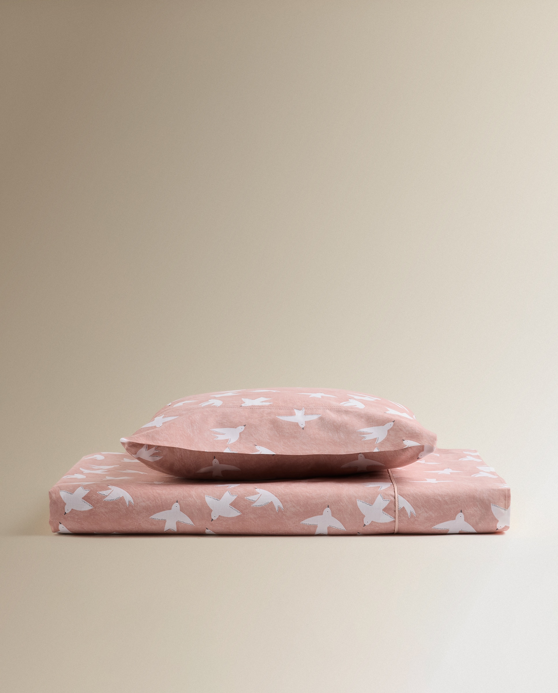 Conjunto de Lençóis de Algodão Lark Rosa-4