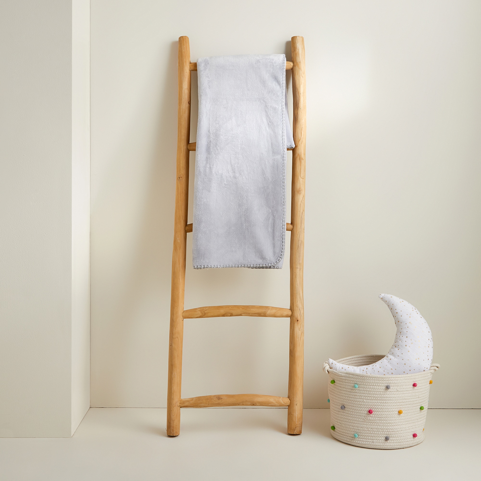 Manta Decorativa Infantil Polly Cinzento-1