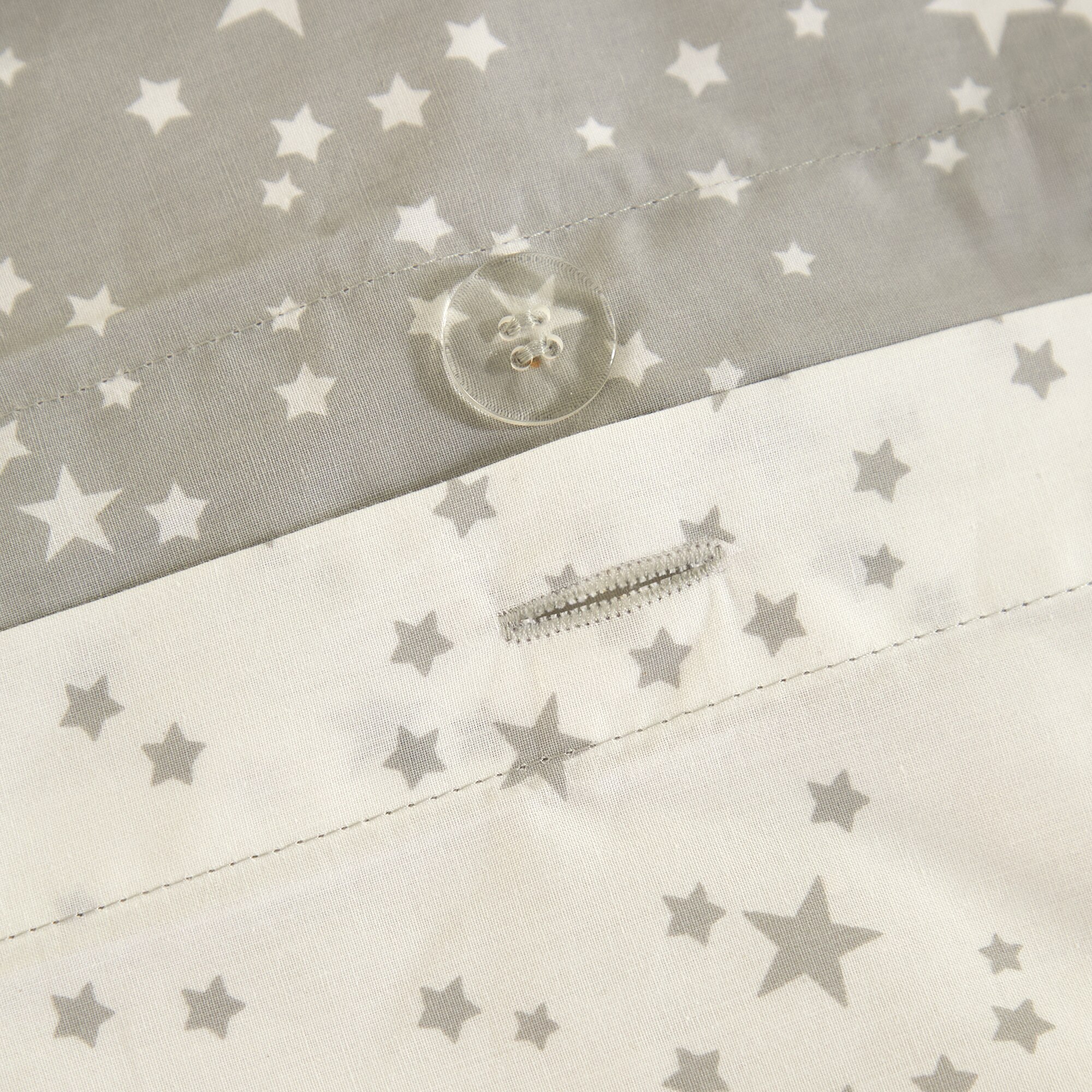 Juego de funda nórdica algodón New Stars Mini Home - El Corte Inglés - Gris Cama 90 cm Gris-5