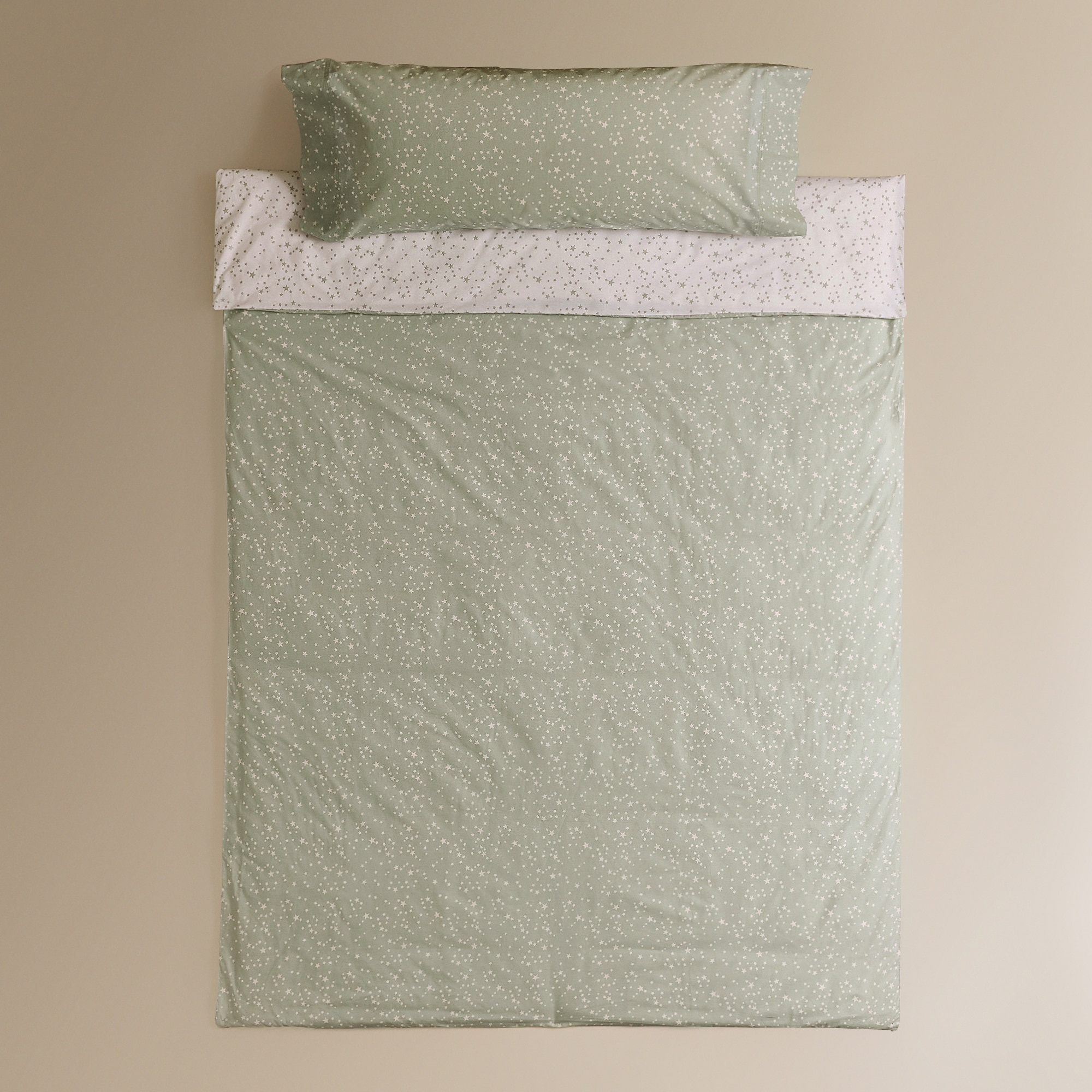 Conjunto de Capa de Edredão de Algodão New Stars Água-2