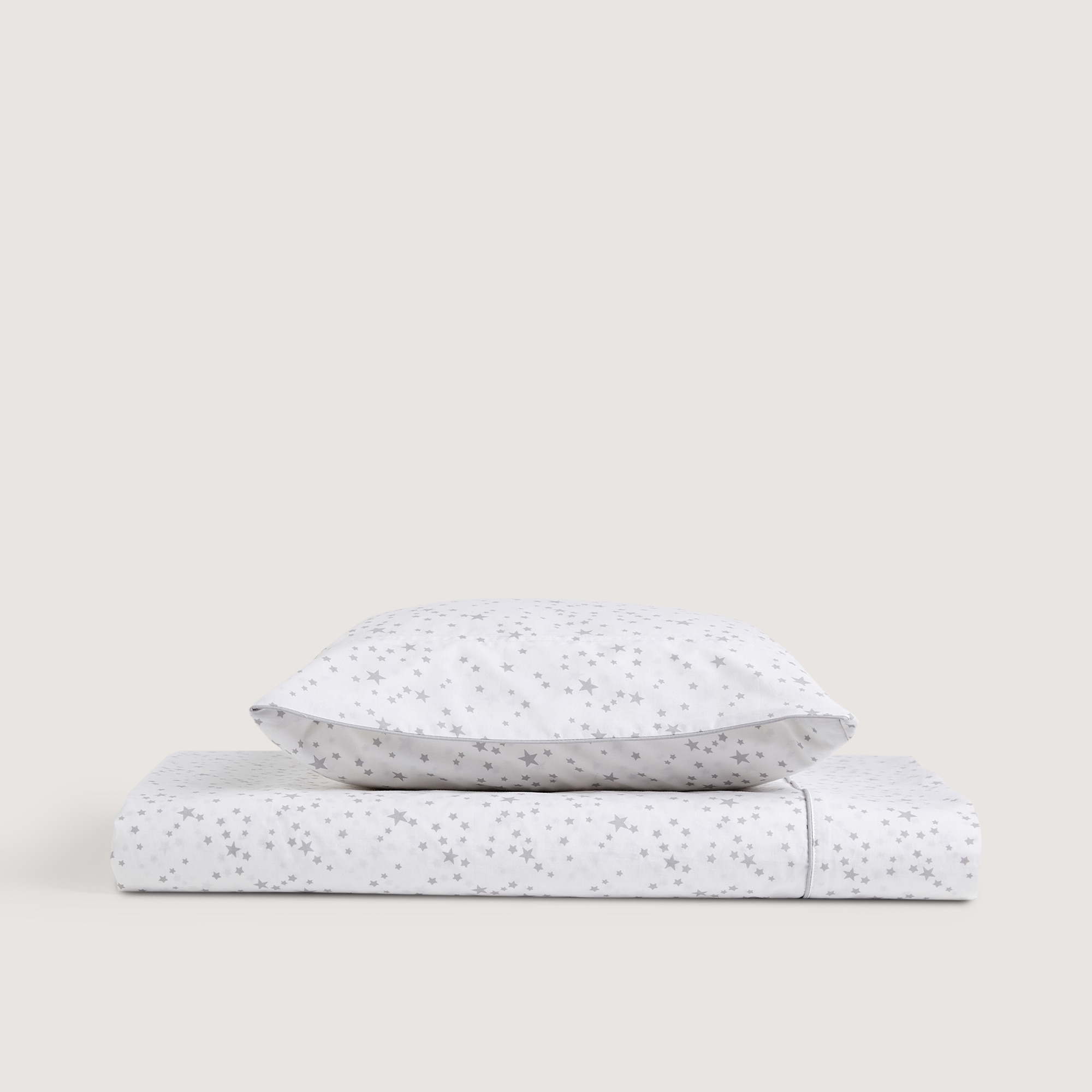 Juego de sábanas algodón New Stars Mini Home - El Corte Inglés - Gris Cama 90 cm Gris-2