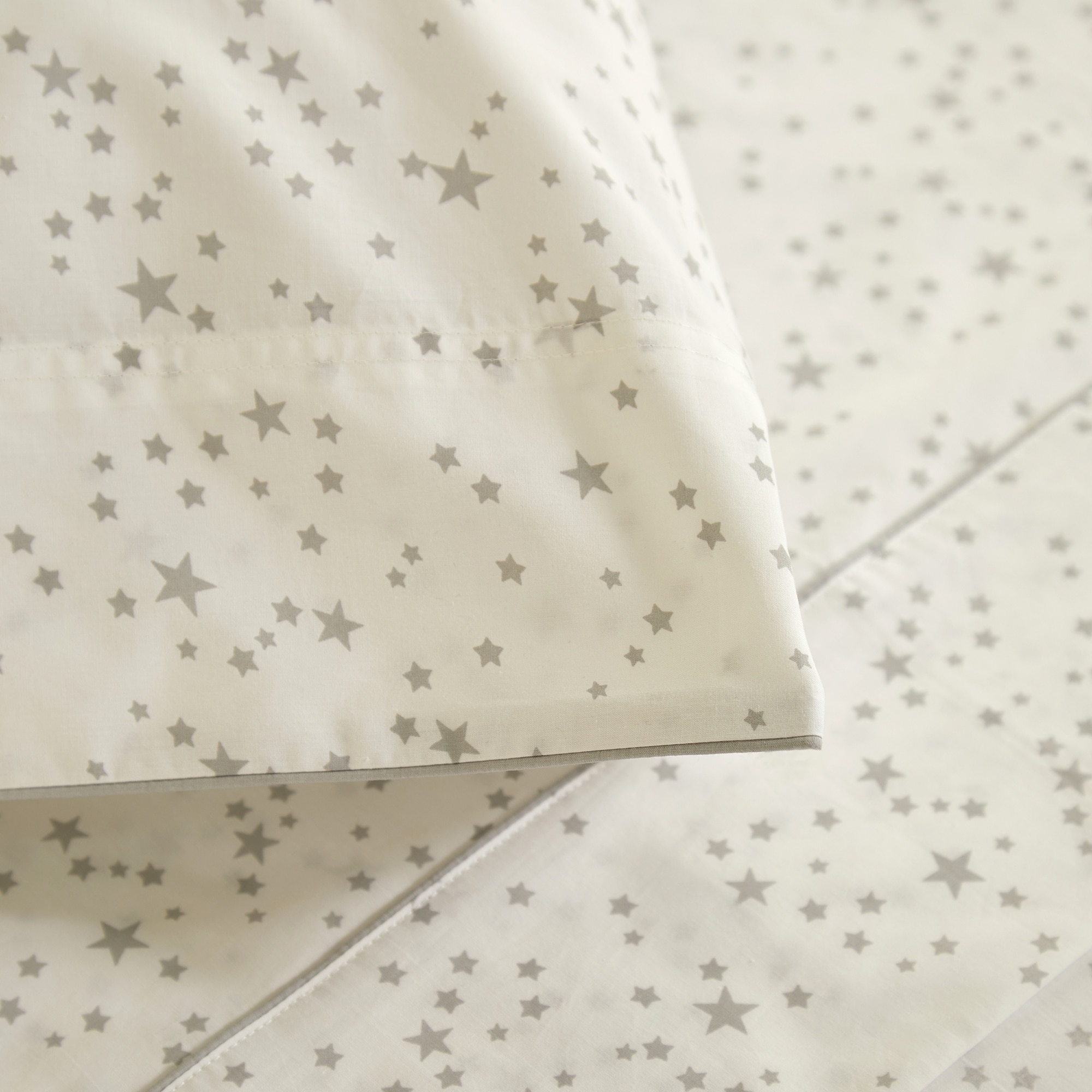 Juego de sábanas algodón New Stars Mini Home - El Corte Inglés - Gris Cama 90 cm Gris-4