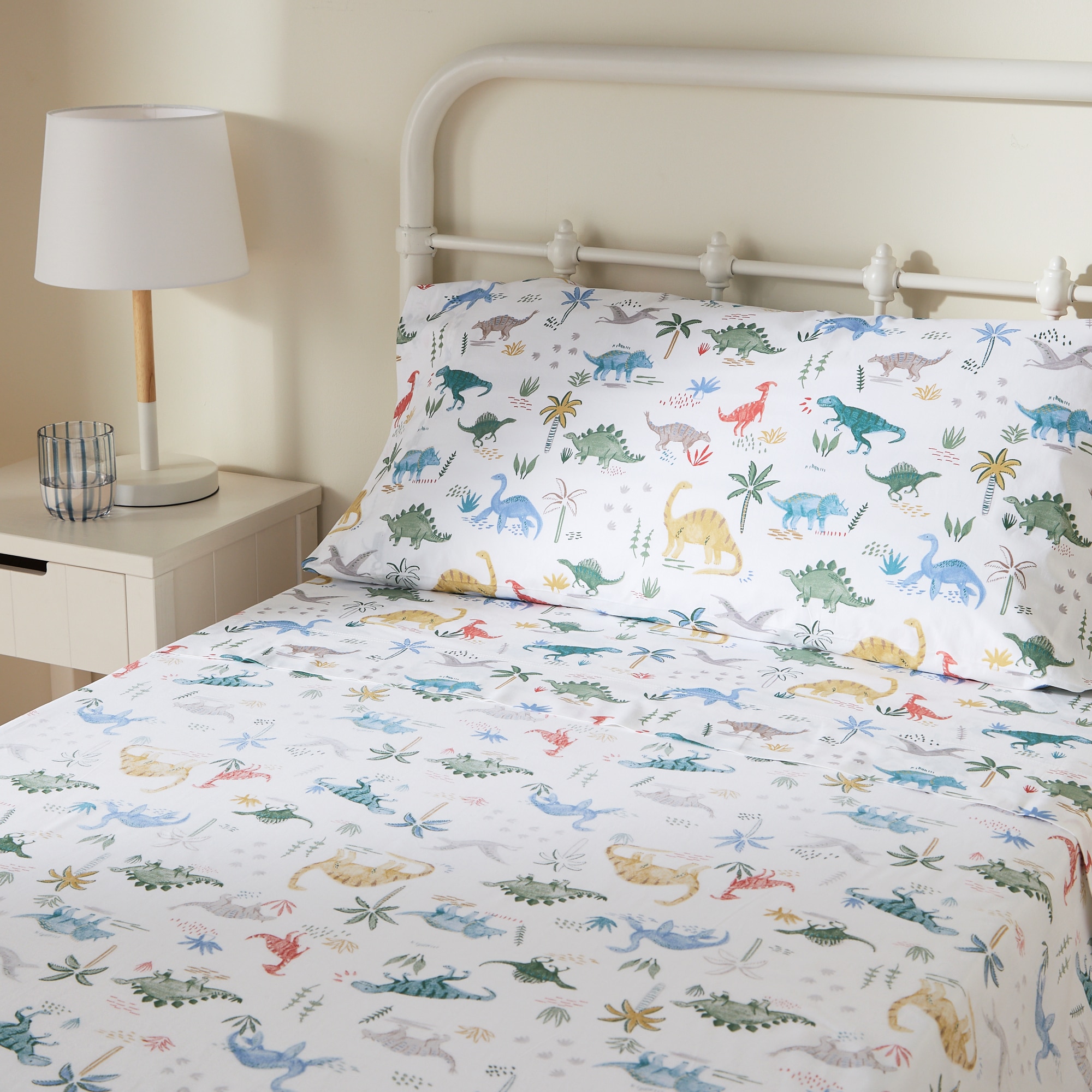 Conjunto de Lençóis de Algodão Saurio Multicolor-1