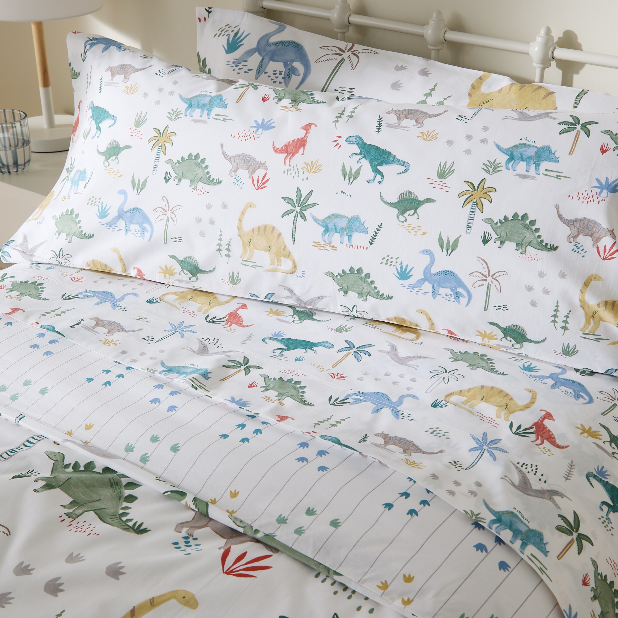 Conjunto de Lençóis de Algodão Saurio Multicolor-5