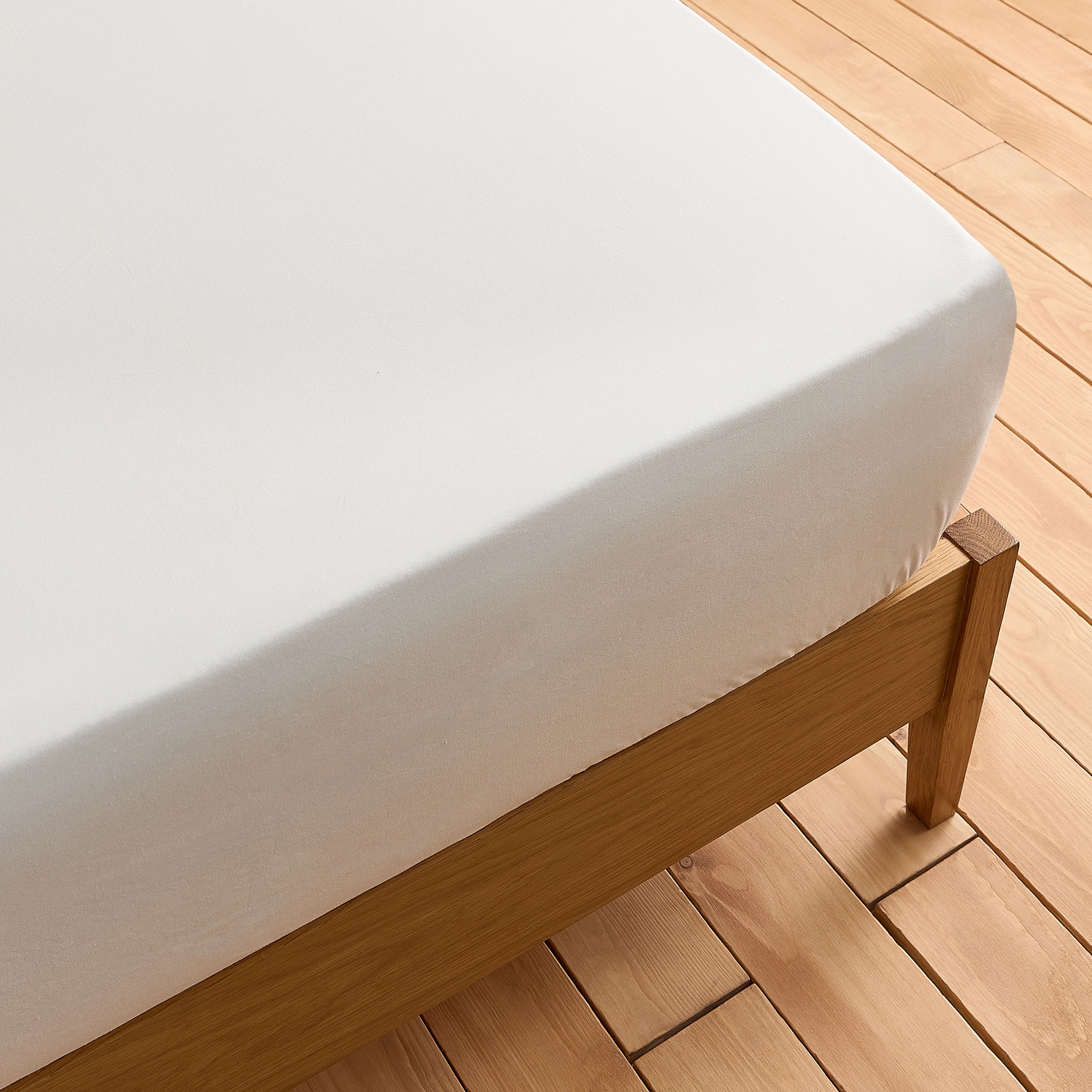 Sábana bajera infantil algodón sostenible New Fit Kids Mini Home - El Corte Inglés - Crudo Cama 90 cm Crudo-2