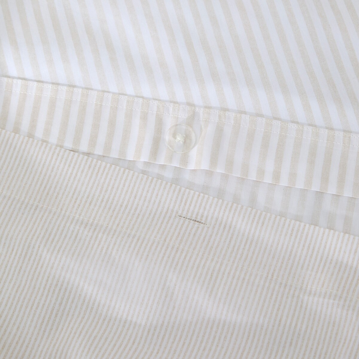 Conjunto de Capa de Edredão Reversível de Algodão Martin Bege-5