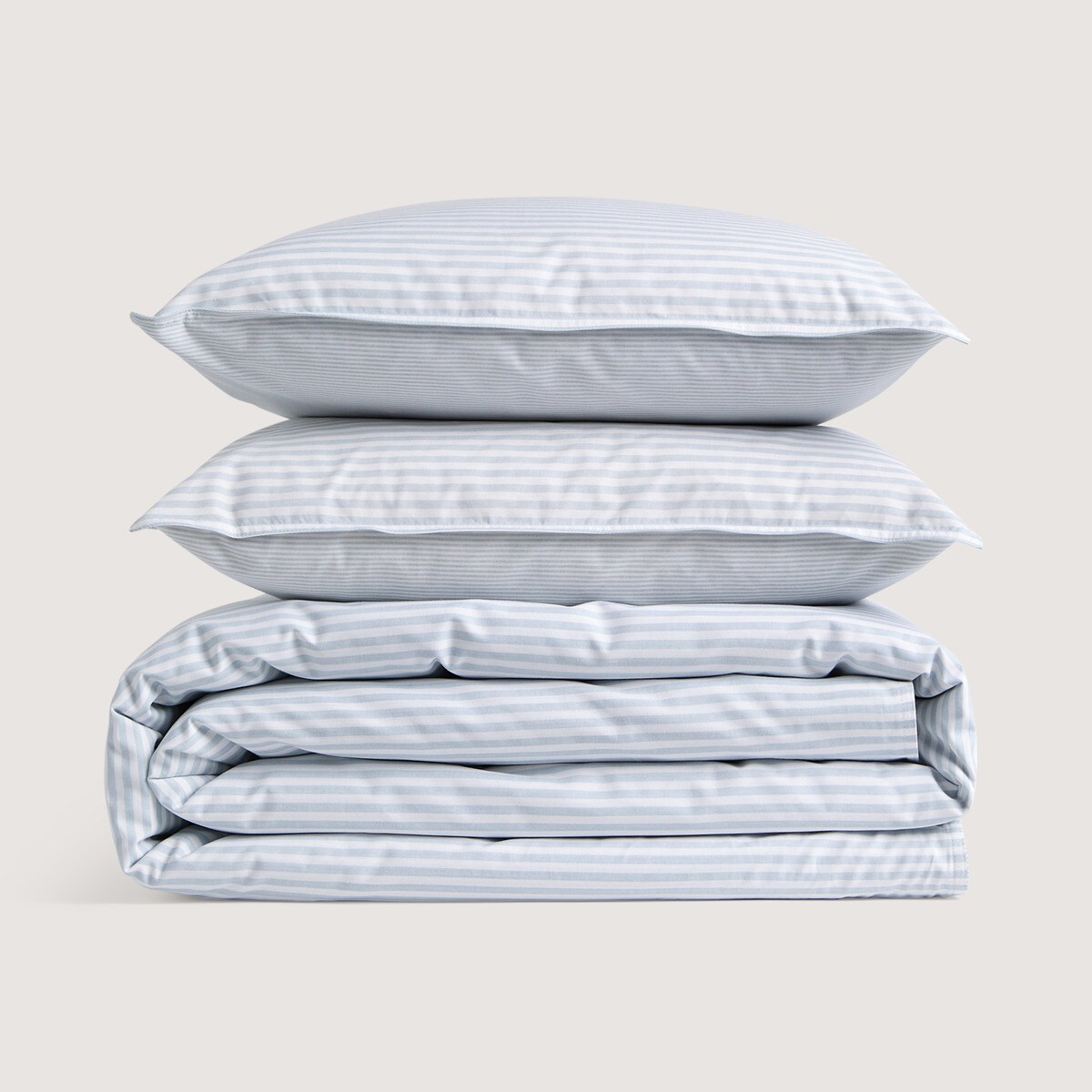 Conjunto de Capa de Edredão Reversível de Algodão Martin Azul-2