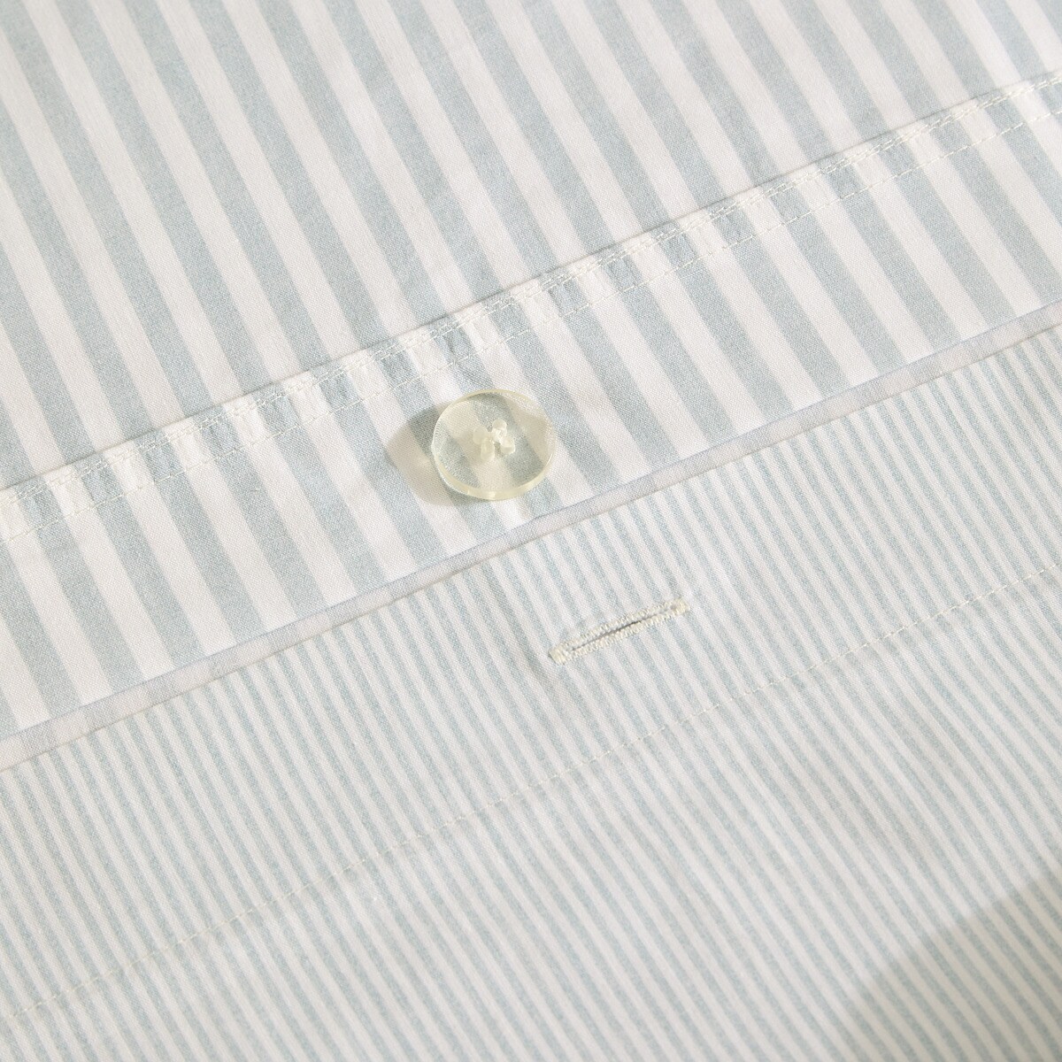 Conjunto de Capa de Edredão Reversível de Algodão Martin Azul-5