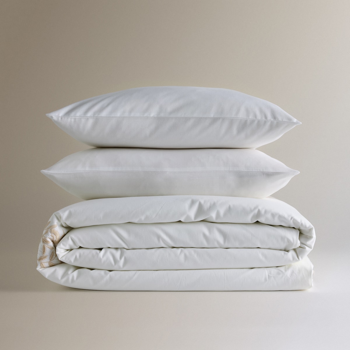 Juego de funda nórdica algodón percal Margot El Corte Inglés Beige-6