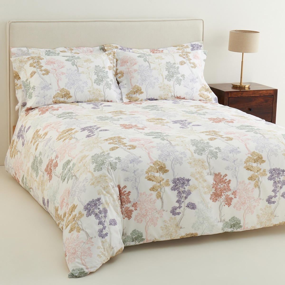 Conjunto de Capa de Edredão de Algodão Persey Multicolor-1