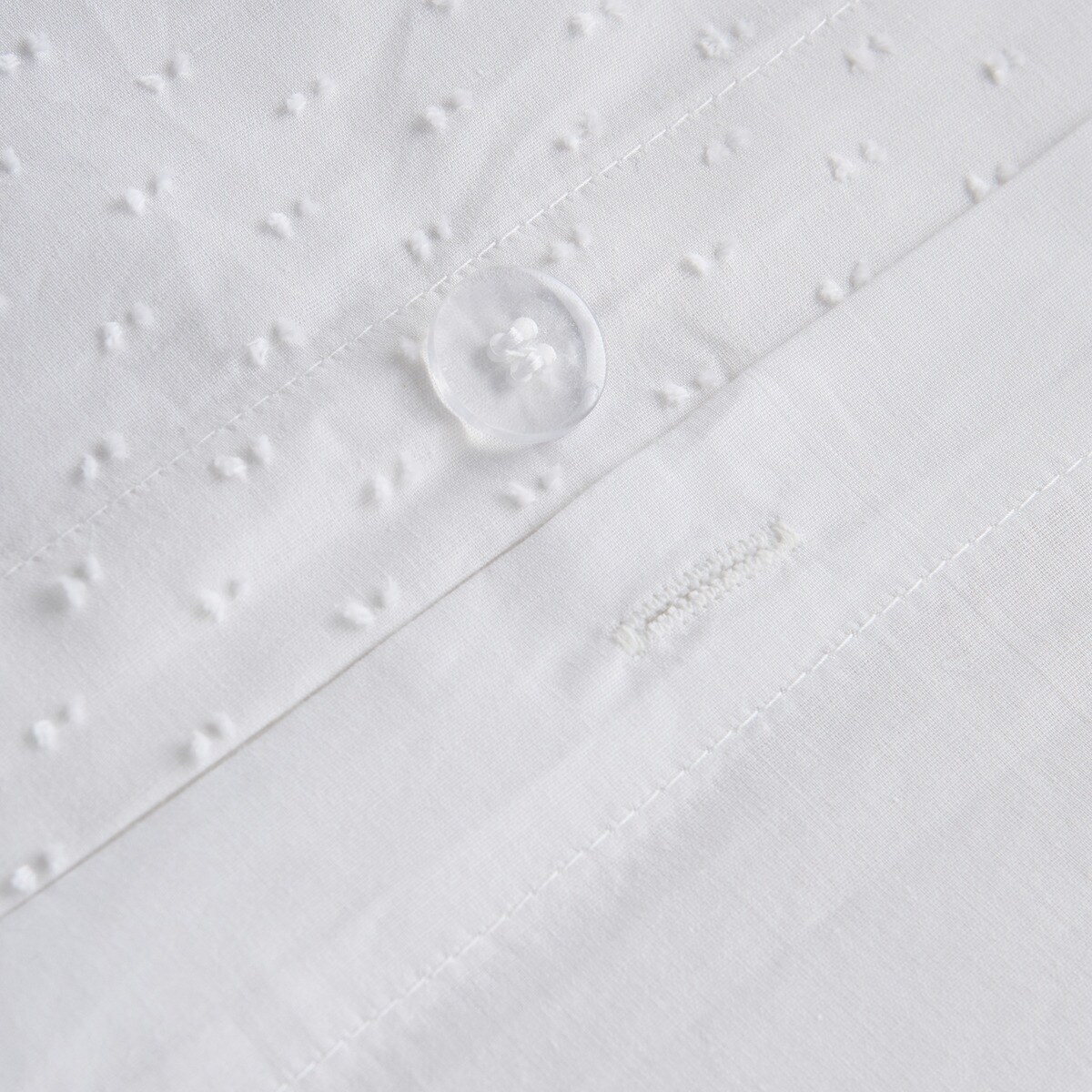 Conjunto de Capa de Edredão de Algodão Serena Branco-3
