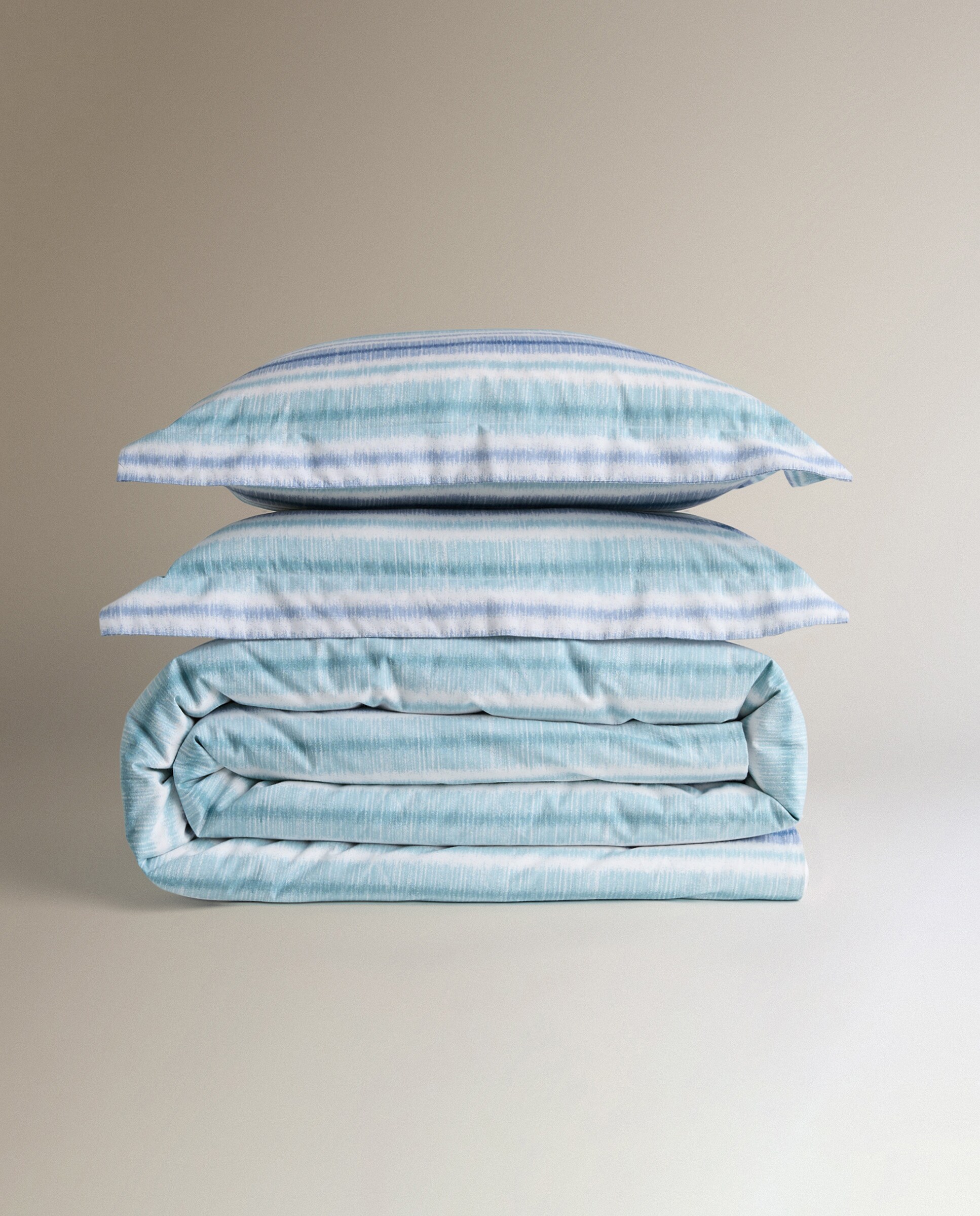 Conjunto de Capa de Edredão de Algodão Alison Azul-6