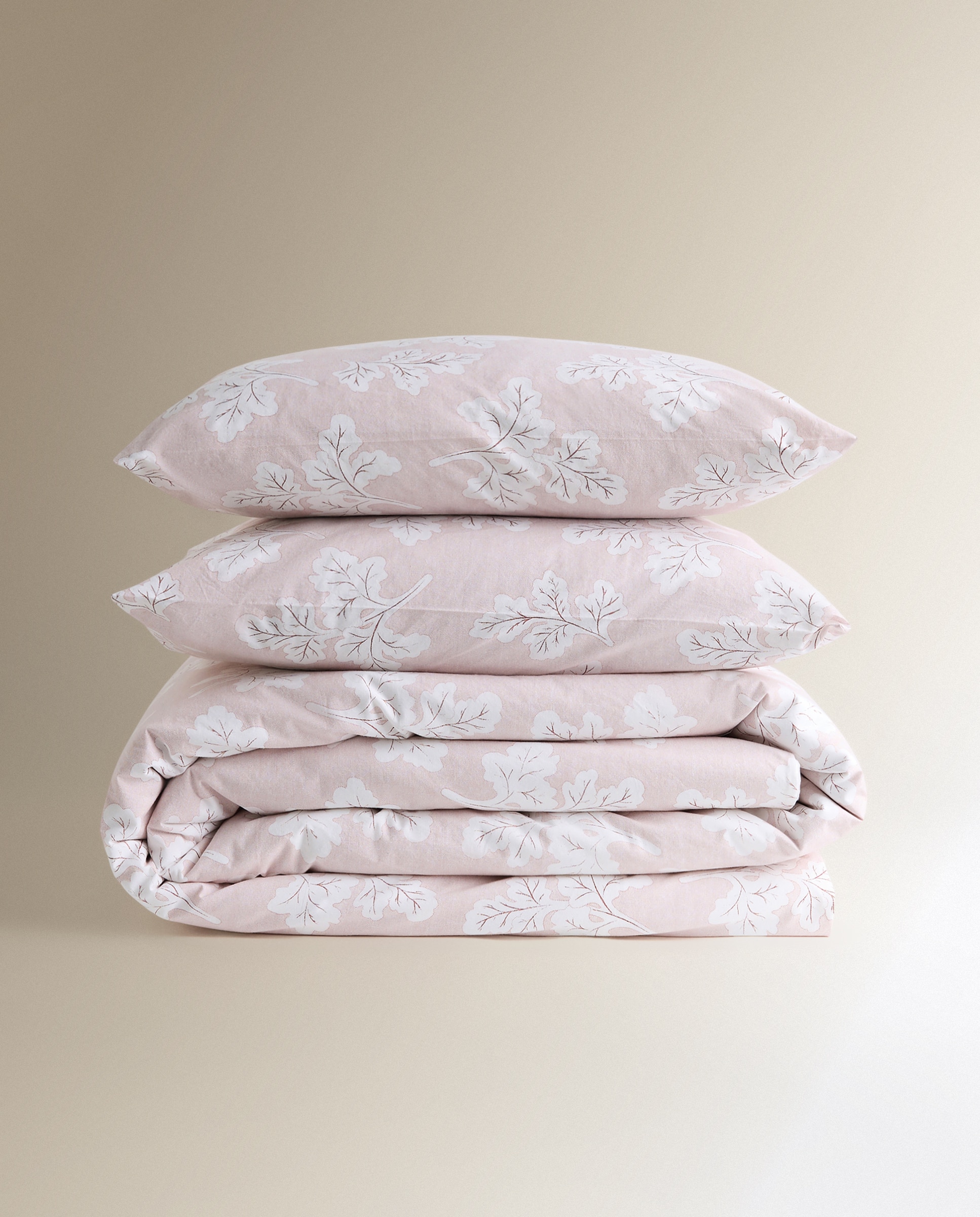 Conjunto de Capa de Edredão de Algodão Laurus Rosa-6