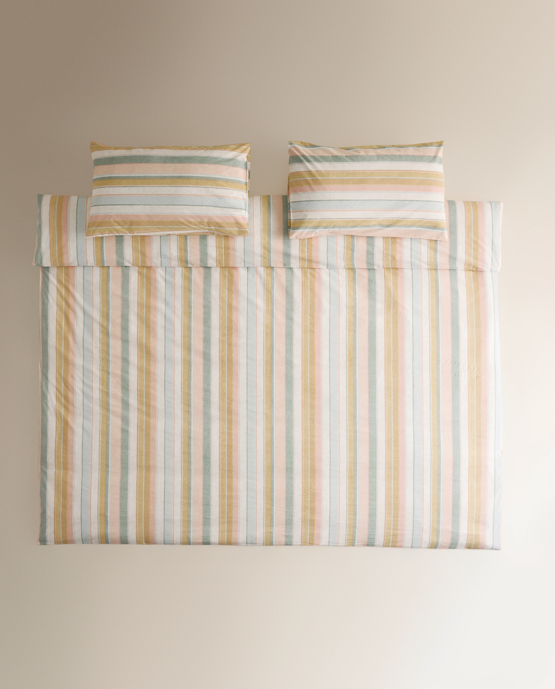 Juego de funda nórdica algodón Ethel - Multicolor Cama 105 cm Multicolor-2