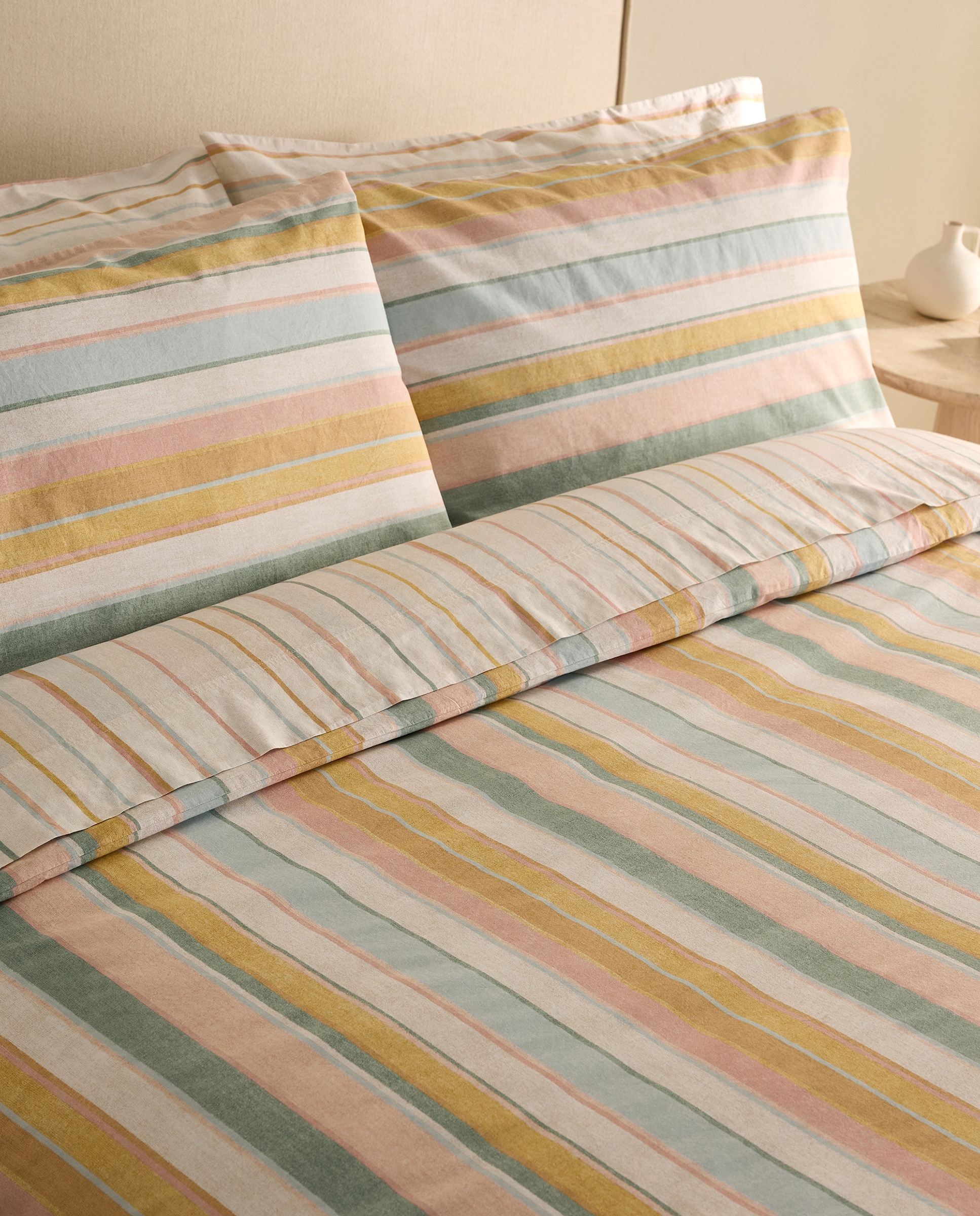 Juego de funda nórdica algodón Ethel - Multicolor Cama 105 cm Multicolor-4