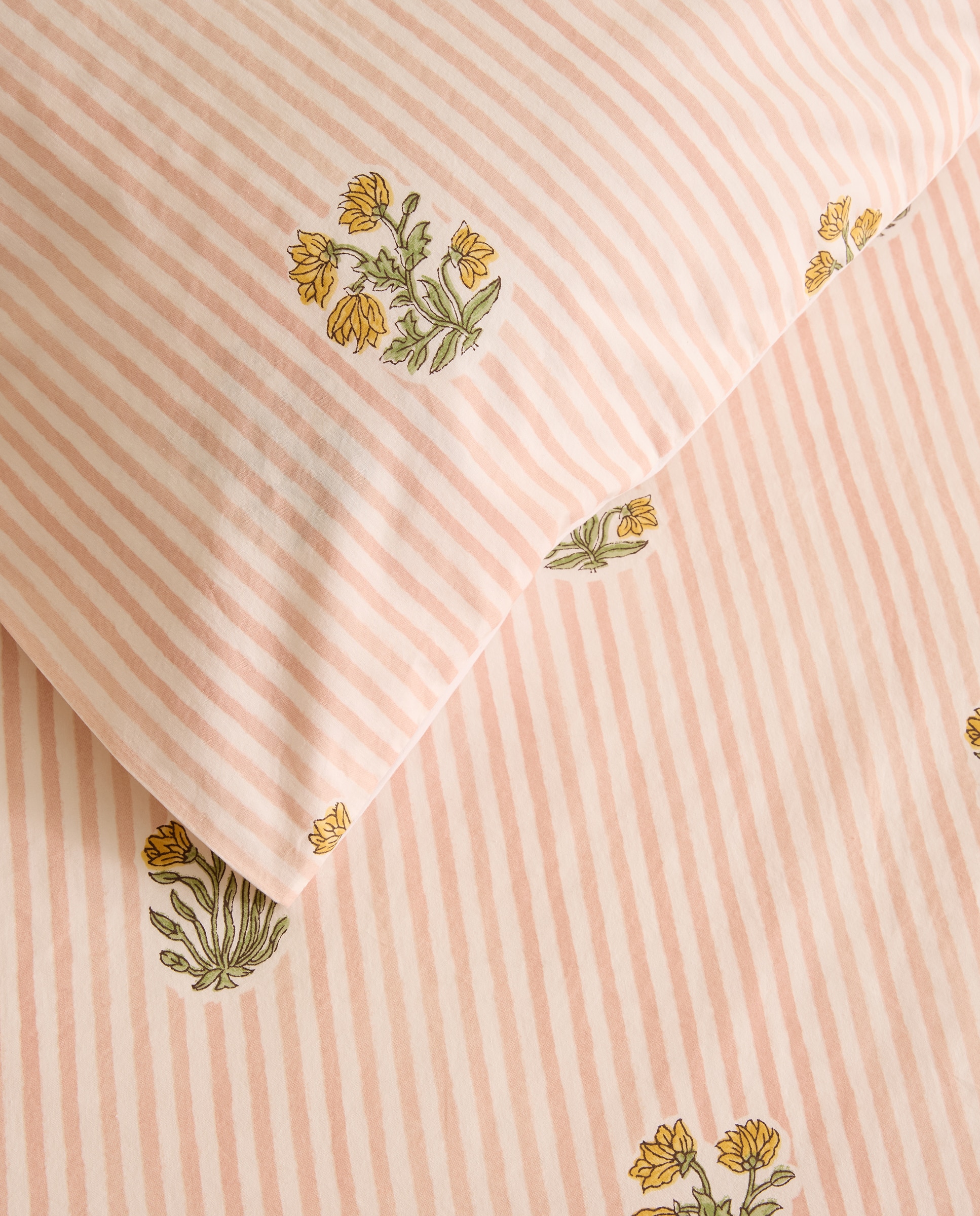Juego de funda nórdica algodón Summer - Rosa Cama 105 cm Rosa-4