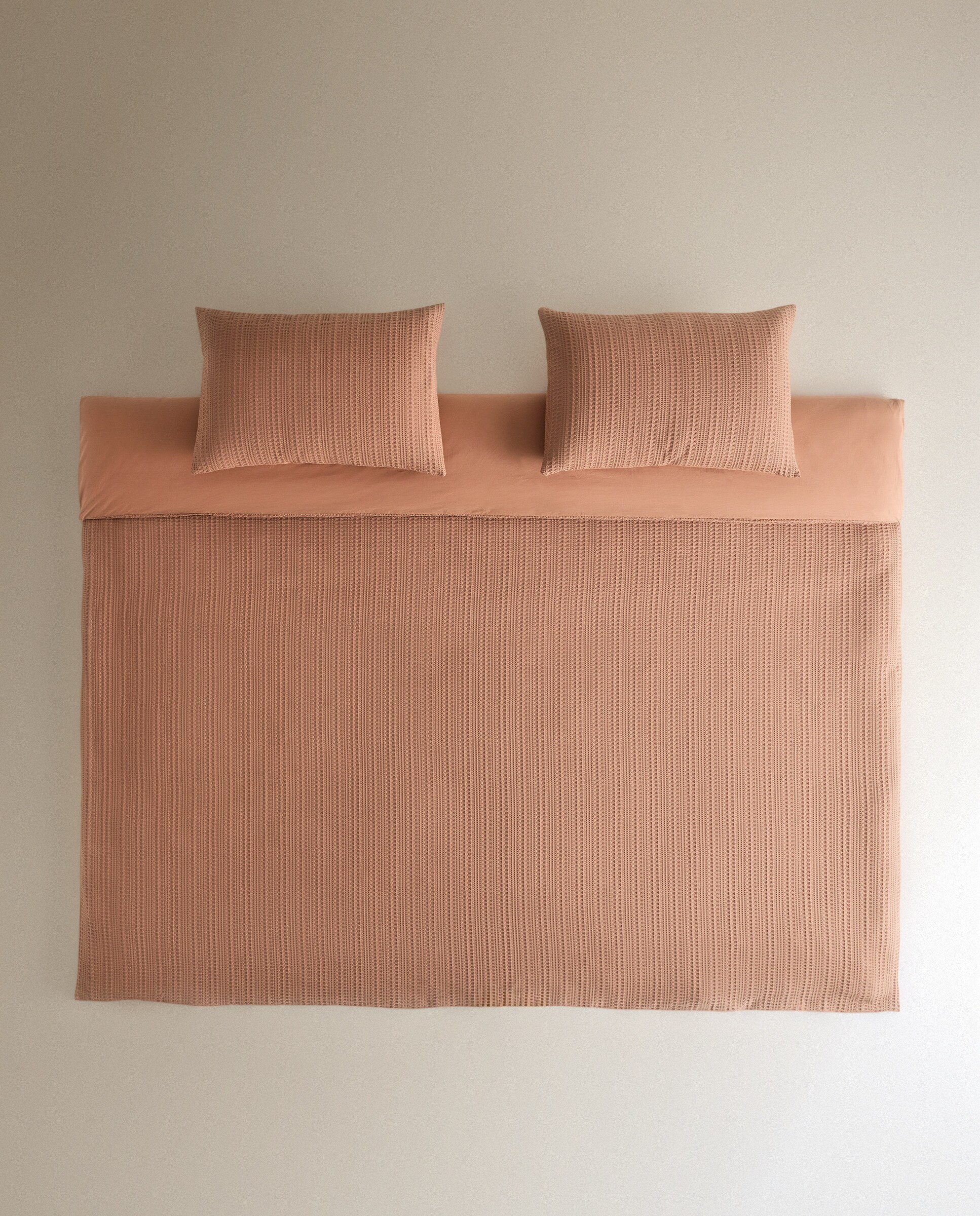 Conjunto de capa de edredão em algodão Cotton Rosa-2