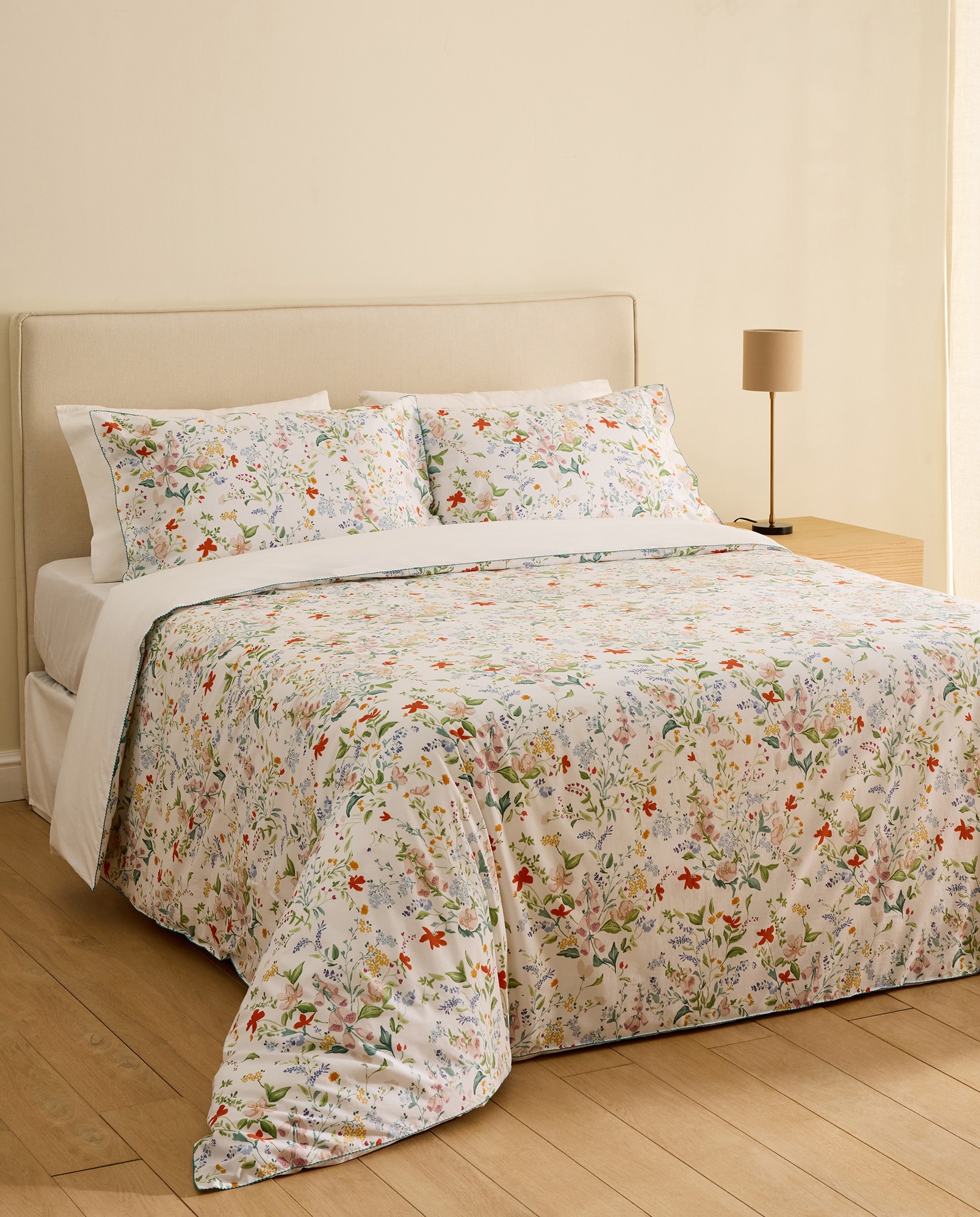 Conjunto de Capa de Edredão de Algodão Cecile Multicolor-1